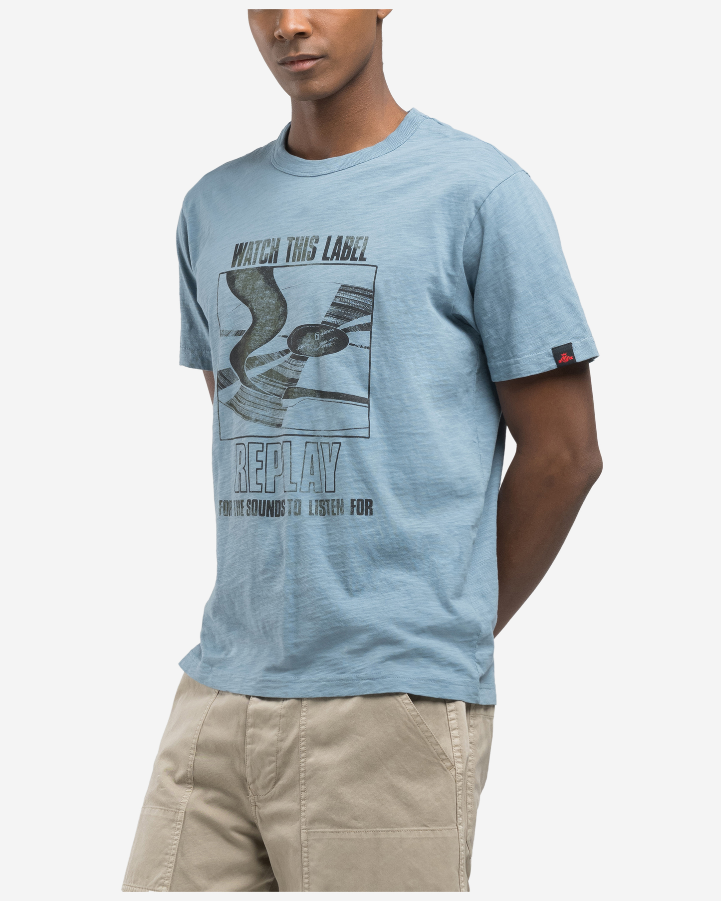 Replay Shot Jersey T-Shirt With Print