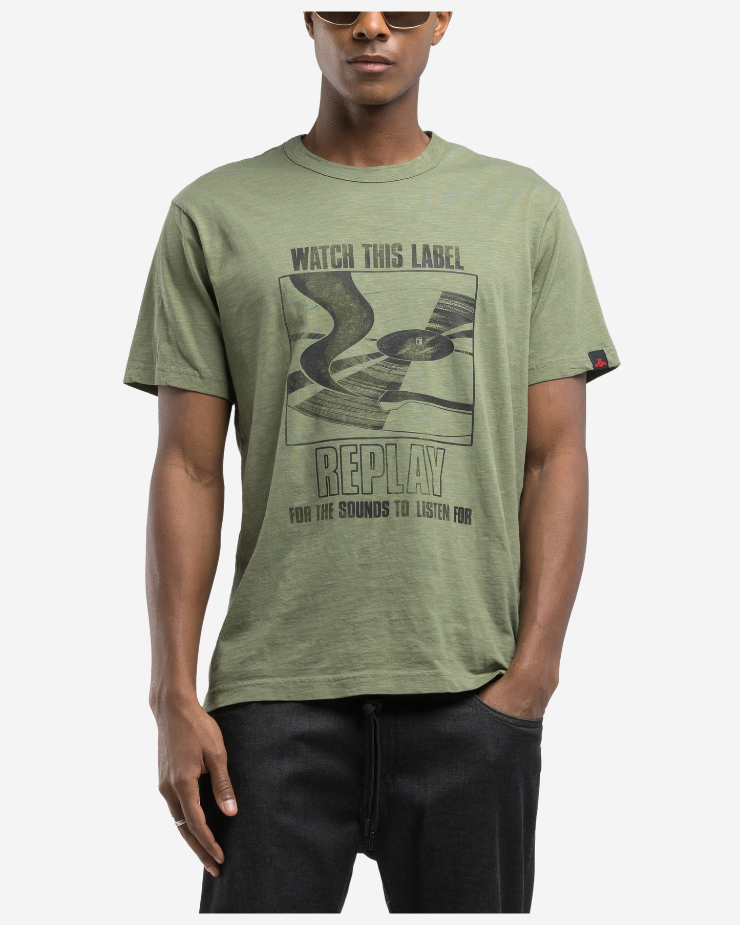 Replay Shot Jersey T-Shirt With Print