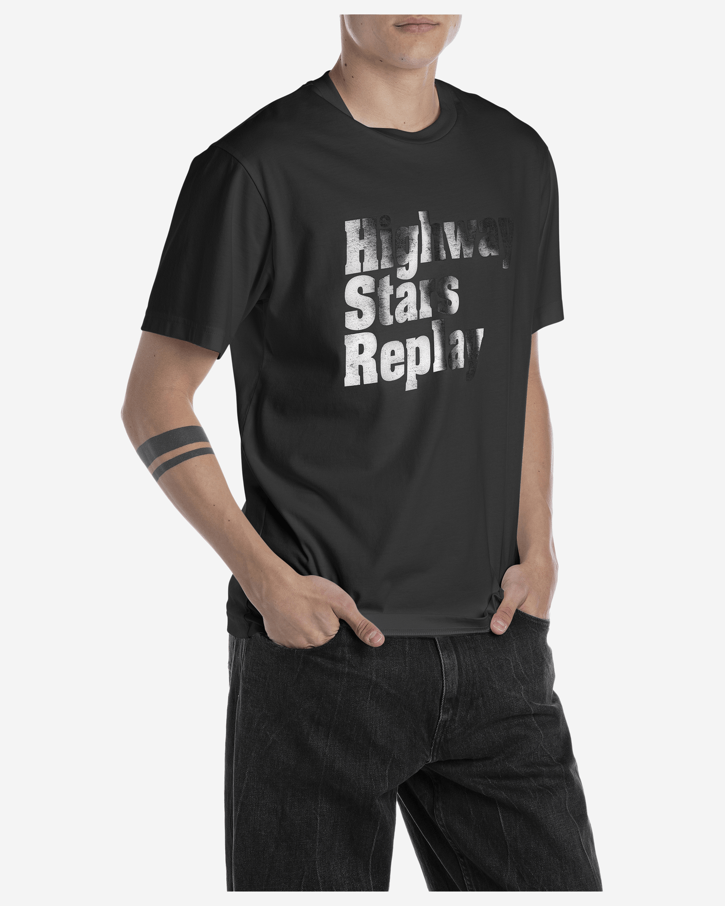 Replay Crew-Neck T-Shirt With Lettering Print