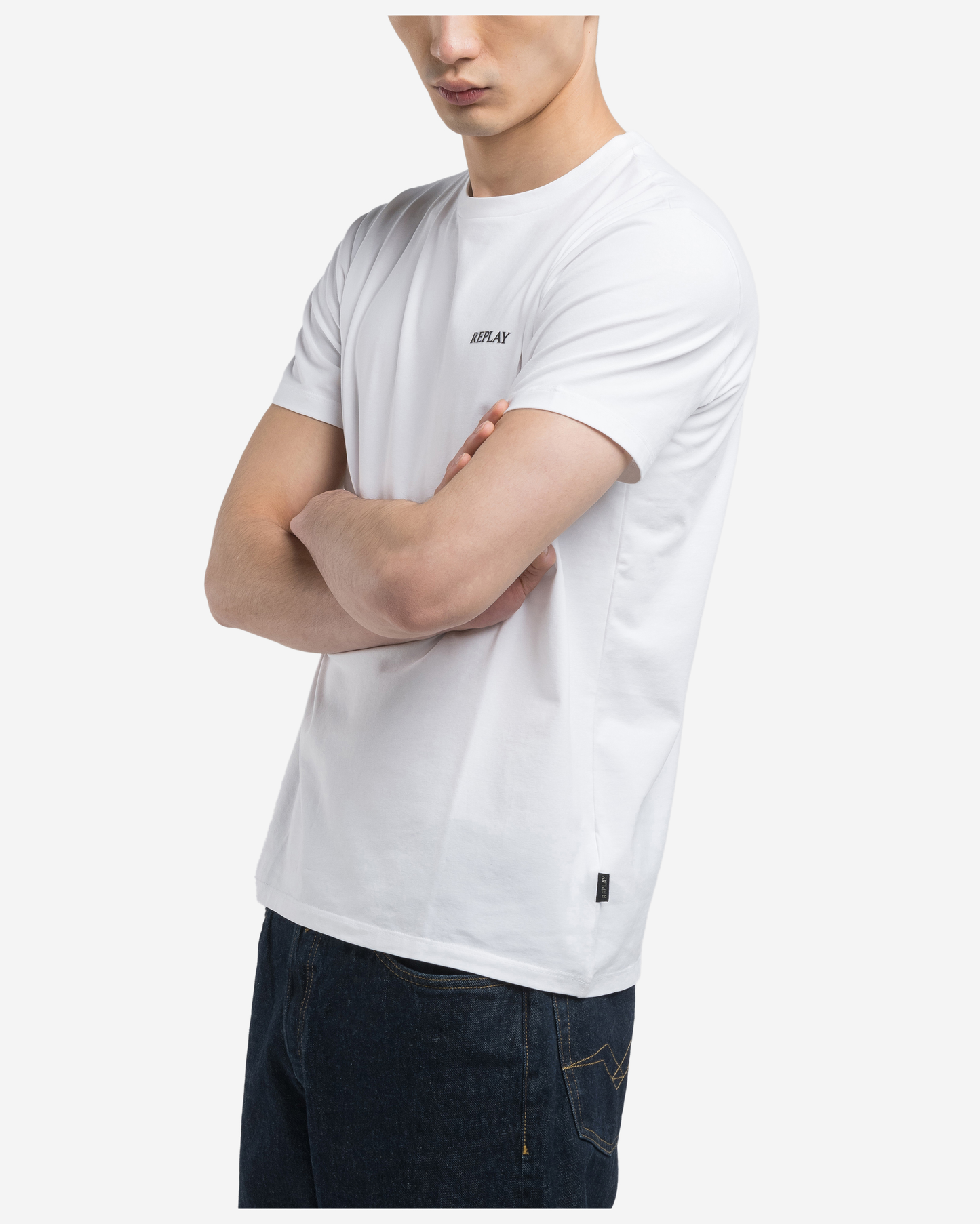 Replay Cotton T-Shirt With Lettering