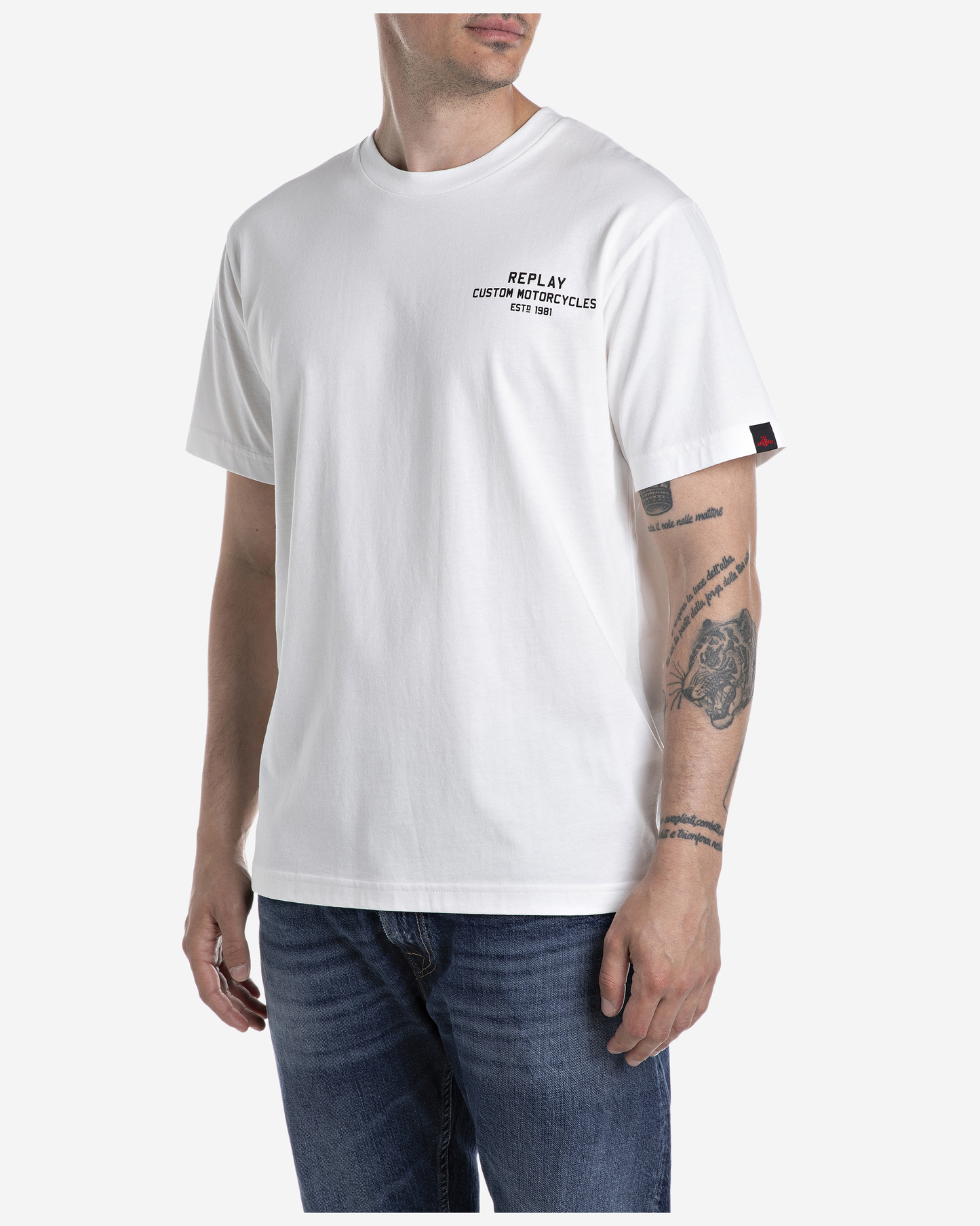 Replay T-Shirt With Mini And Maxi Print