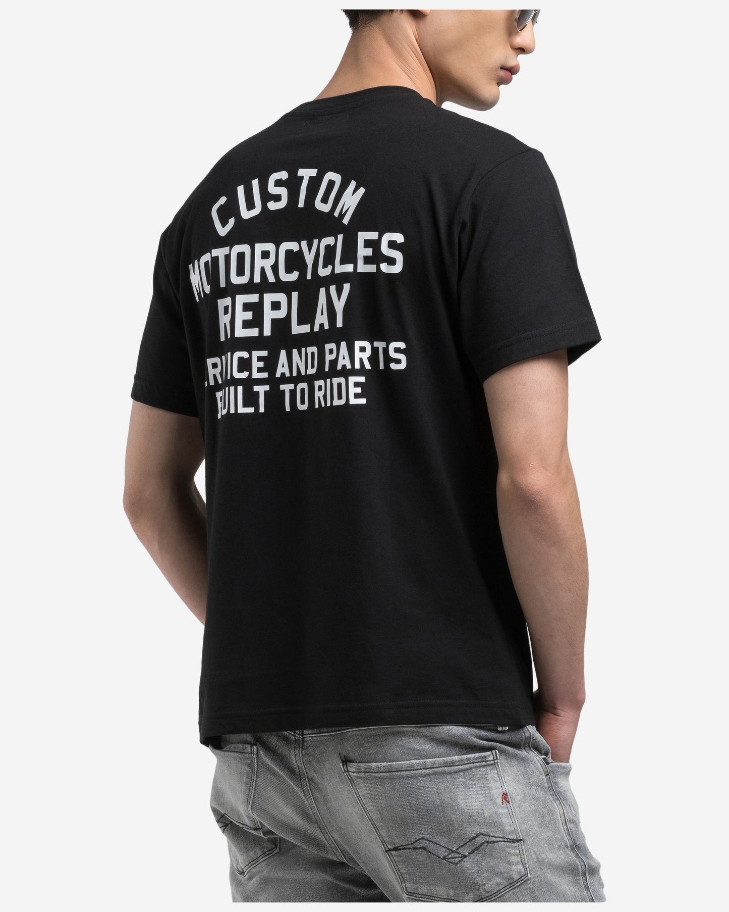 Replay T-Shirt With Mini And Maxi Print