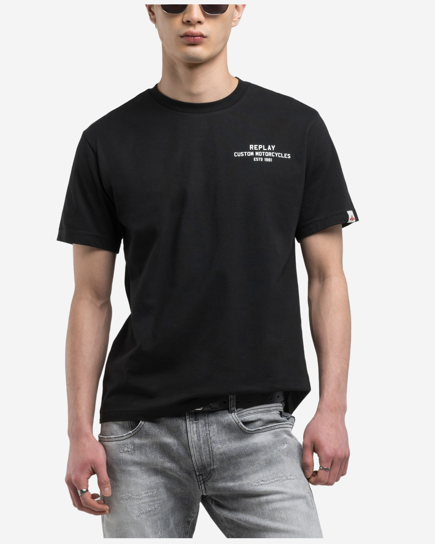 Replay T-Shirt With Mini And Maxi Print