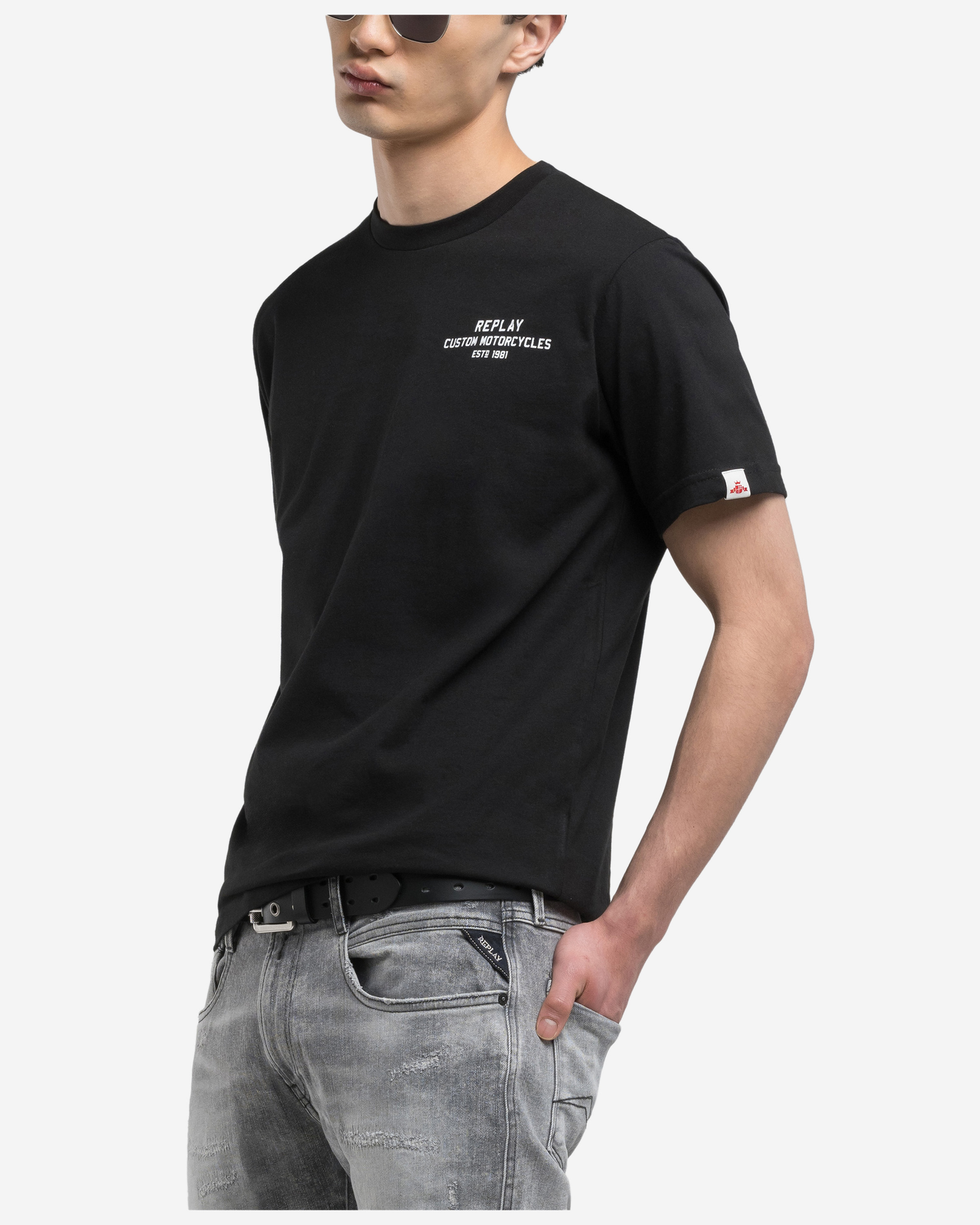 Replay T-Shirt With Mini And Maxi Print