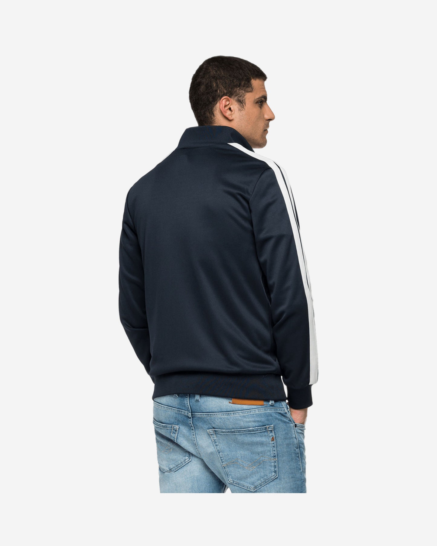 Turtleneck Full-Zipper Sweatshirt