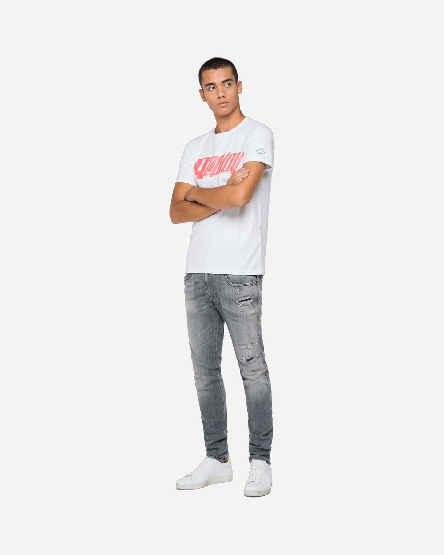 Replay Crewneck T-Shirt In Jersey
