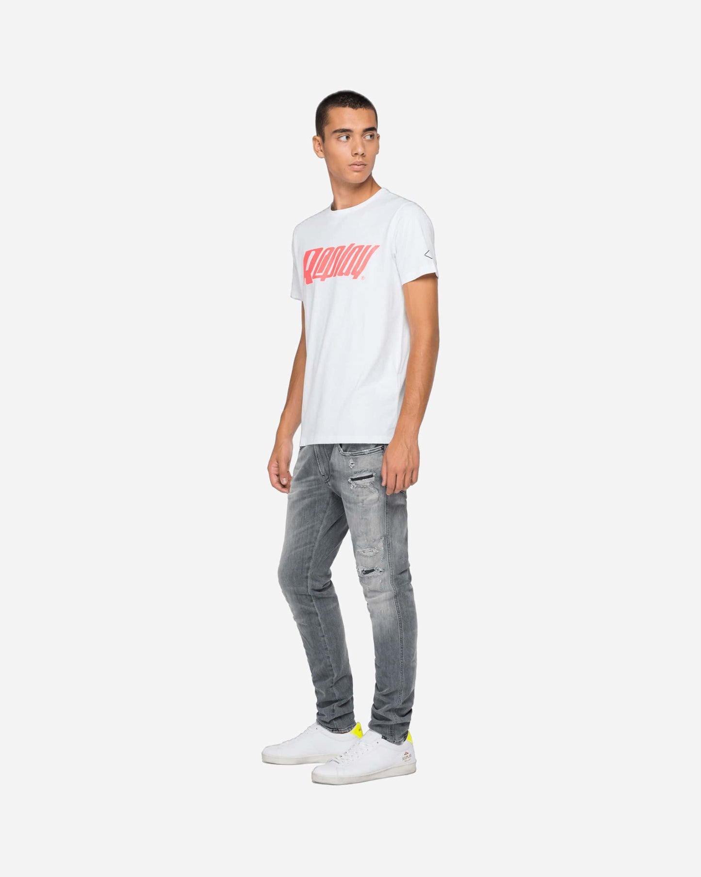 Replay Crewneck T-Shirt In Jersey