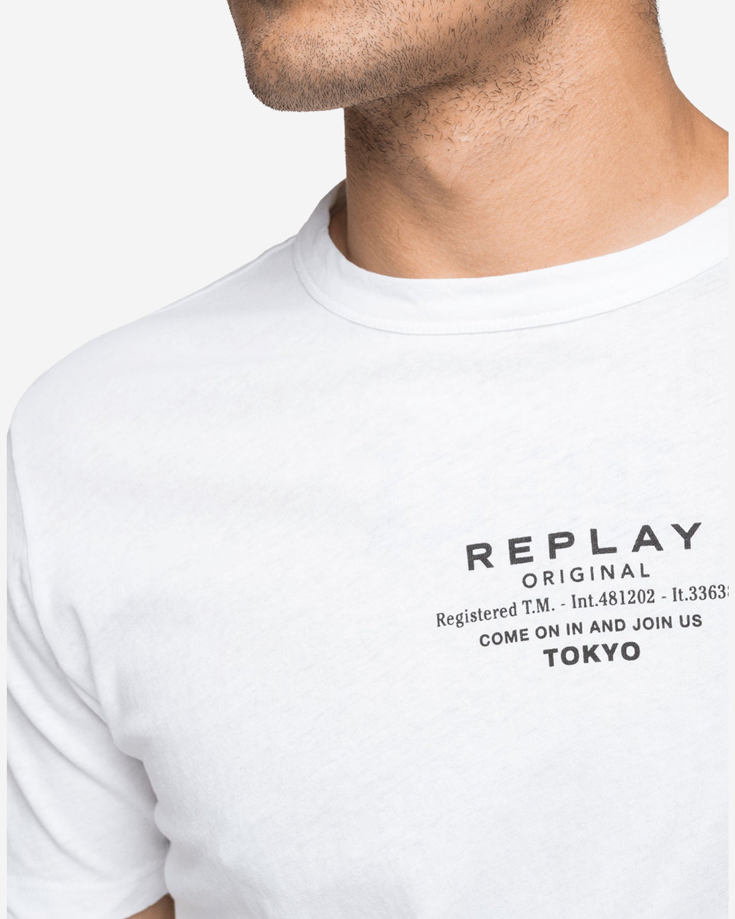 Crewneck T-Shirt In Cotton And Linen