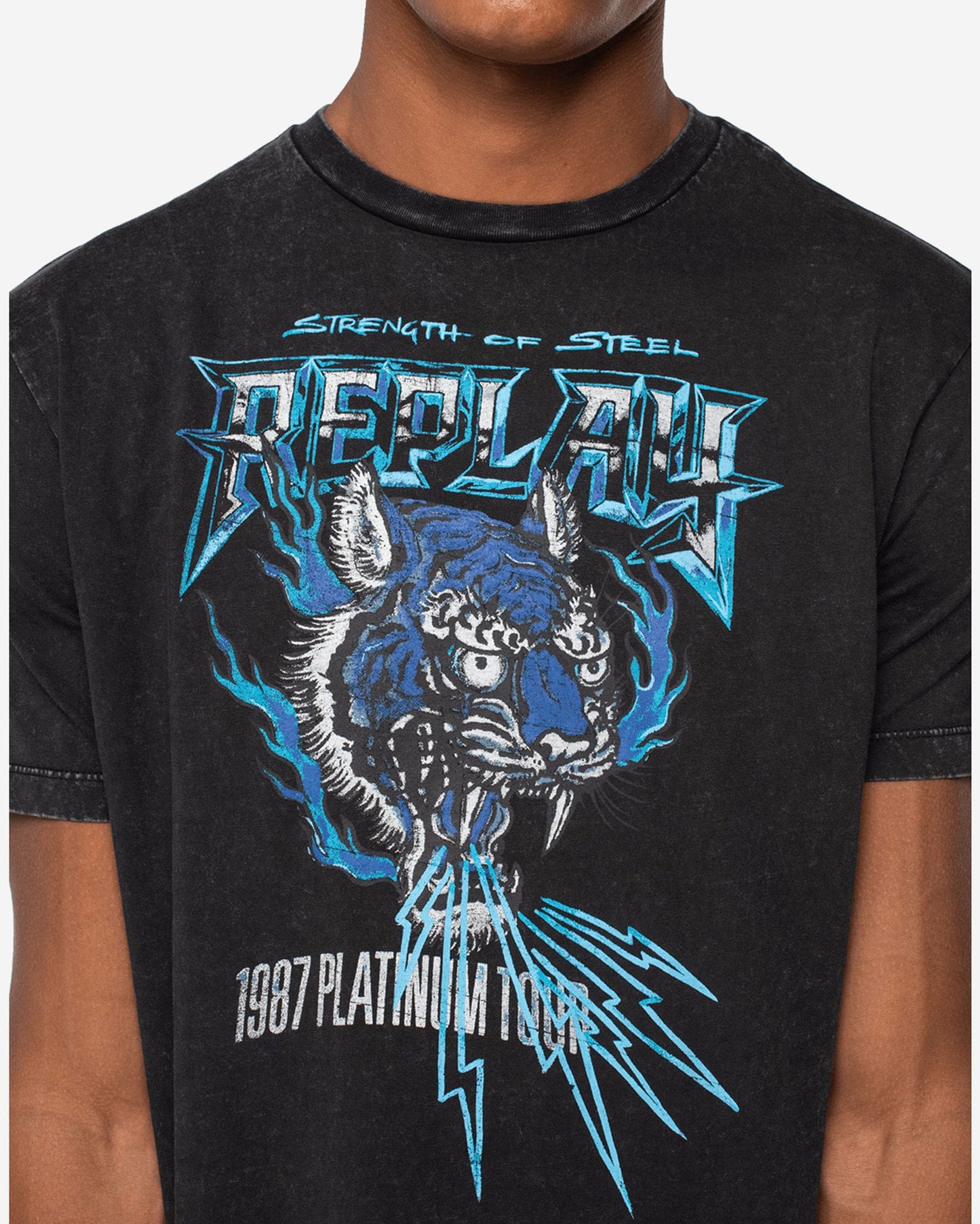 1987 Platinum Tour Print Crewneck T-Shirt