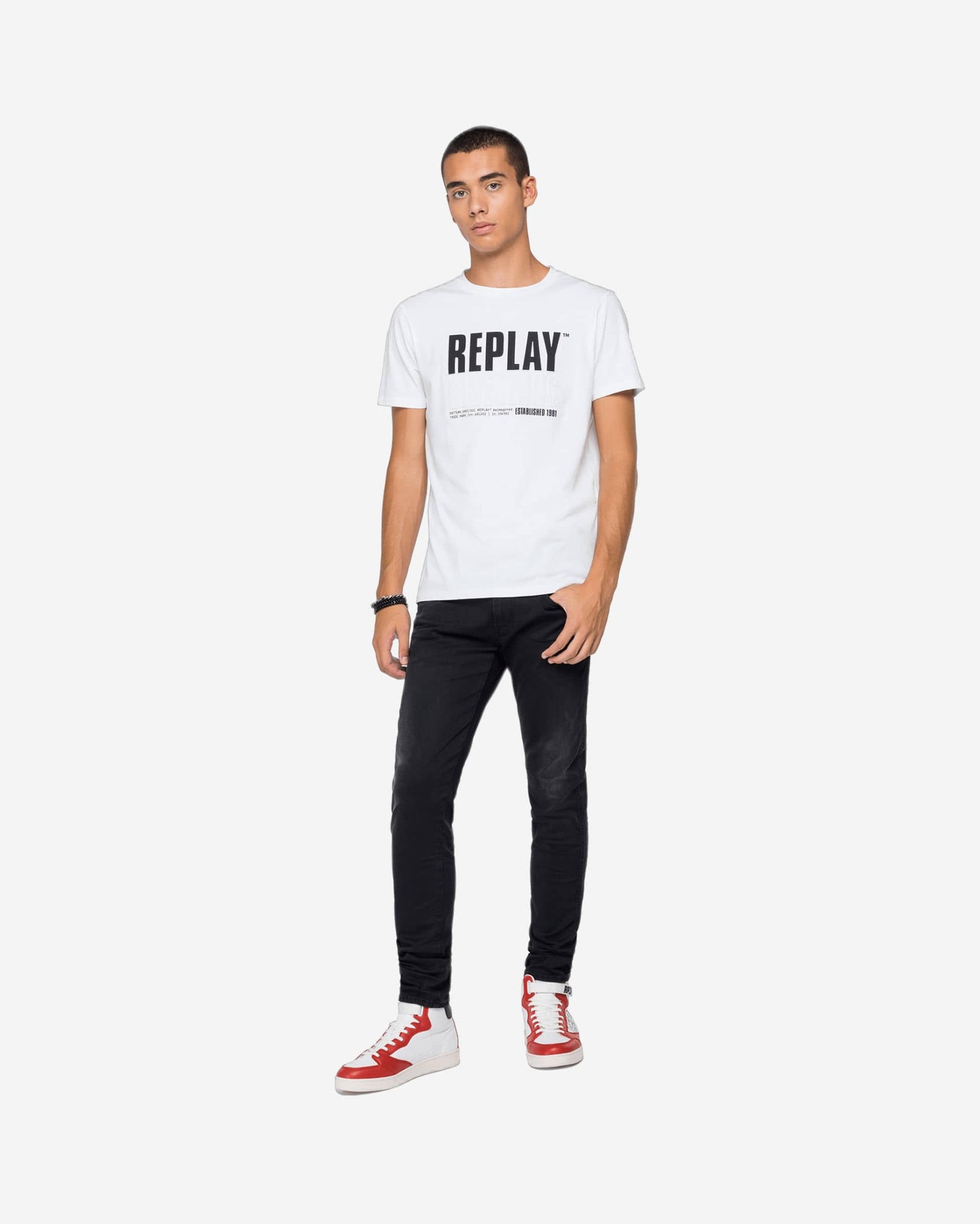 Replay Blue Jeans Established 1981 Print T-Shirt