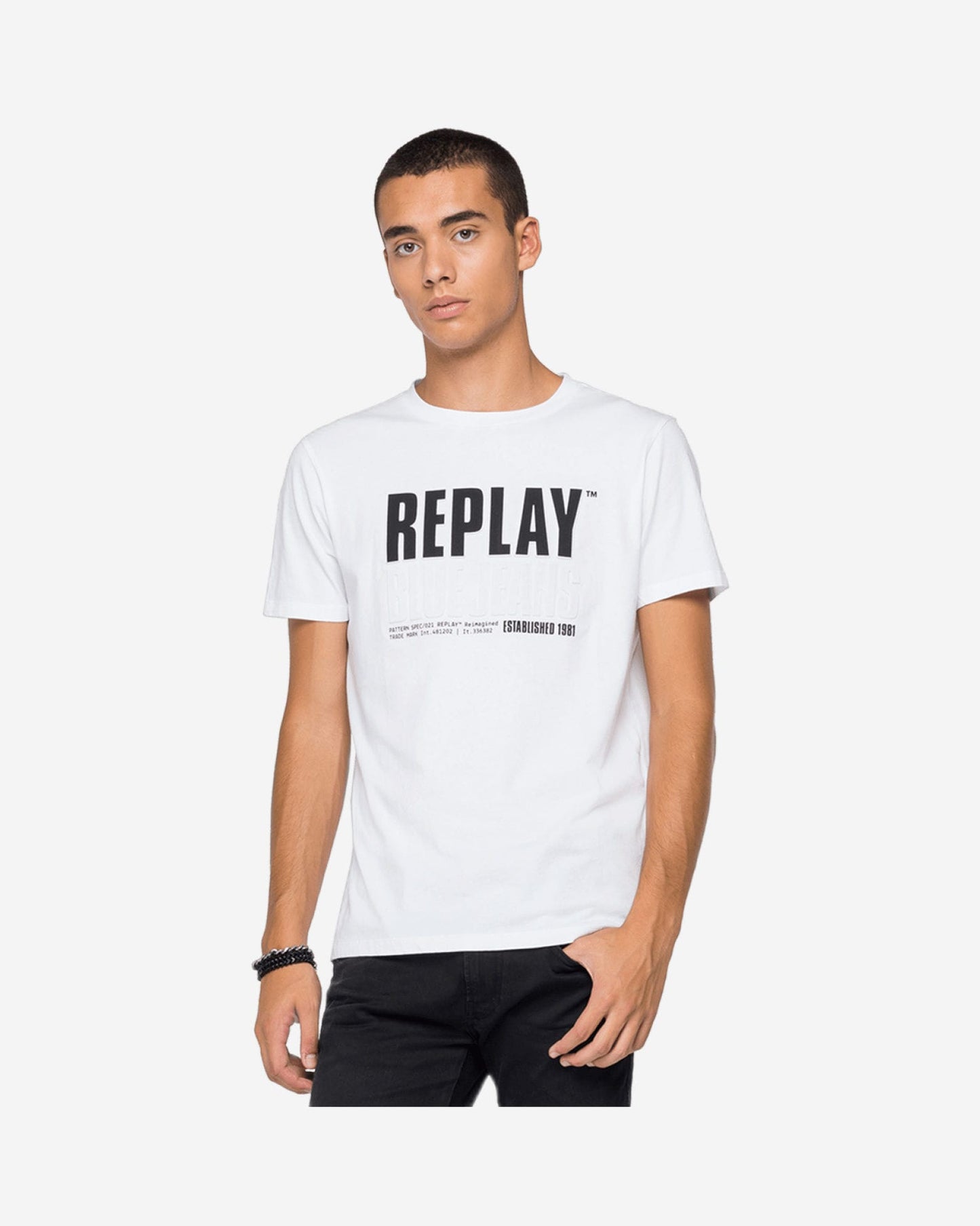 Replay Blue Jeans Established 1981 Print T-Shirt