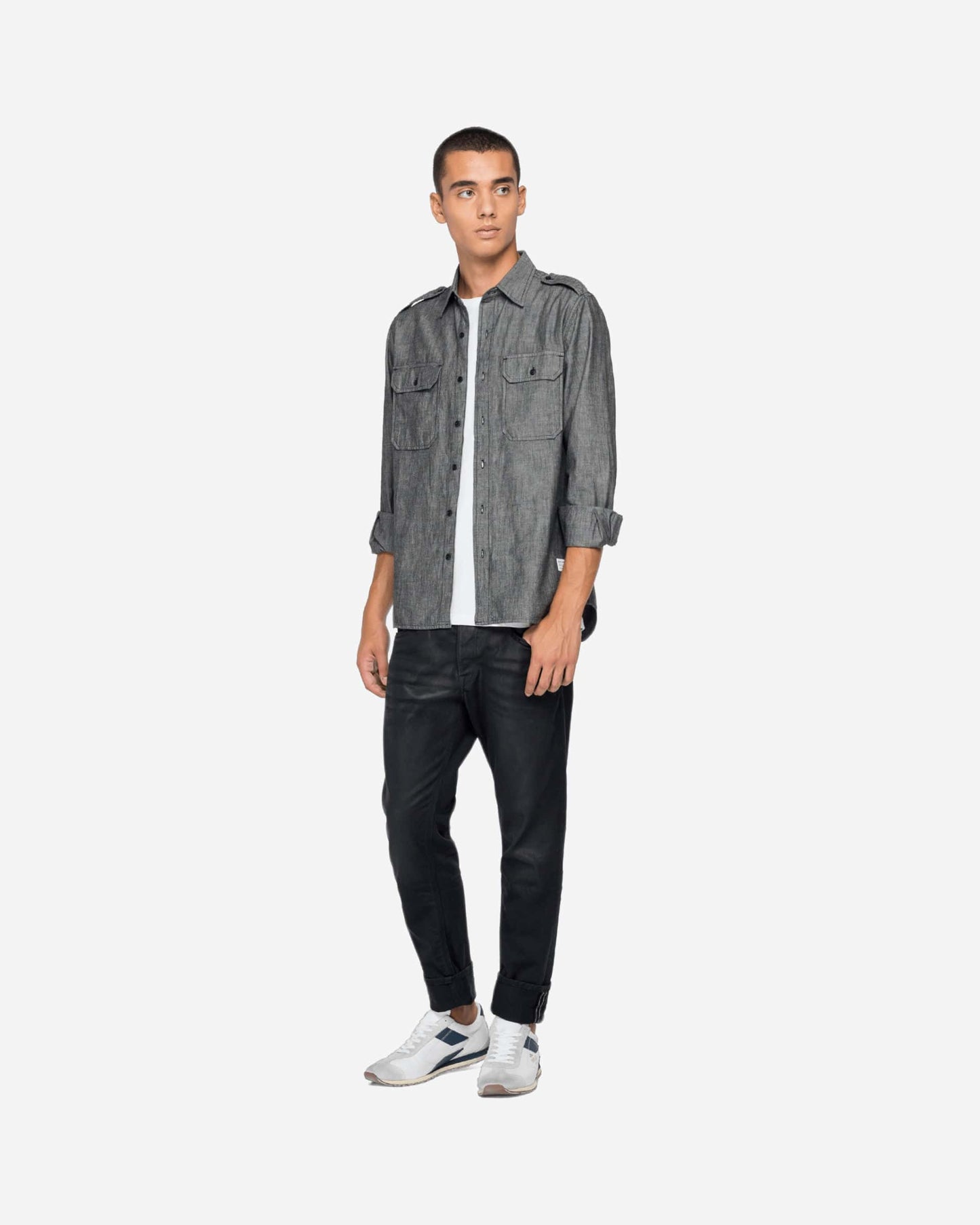 Denim Shirt With Pockets