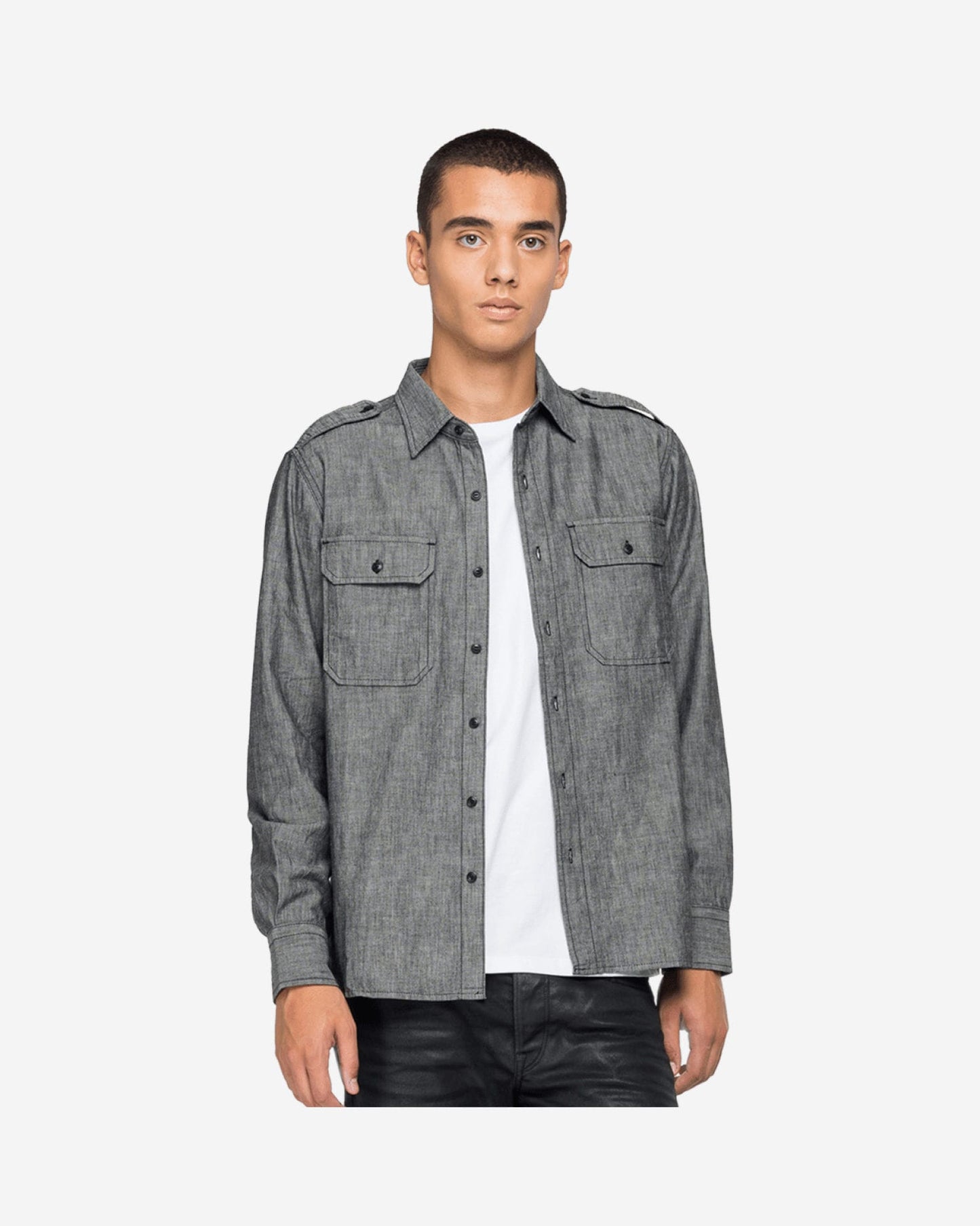 Denim Shirt With Pockets
