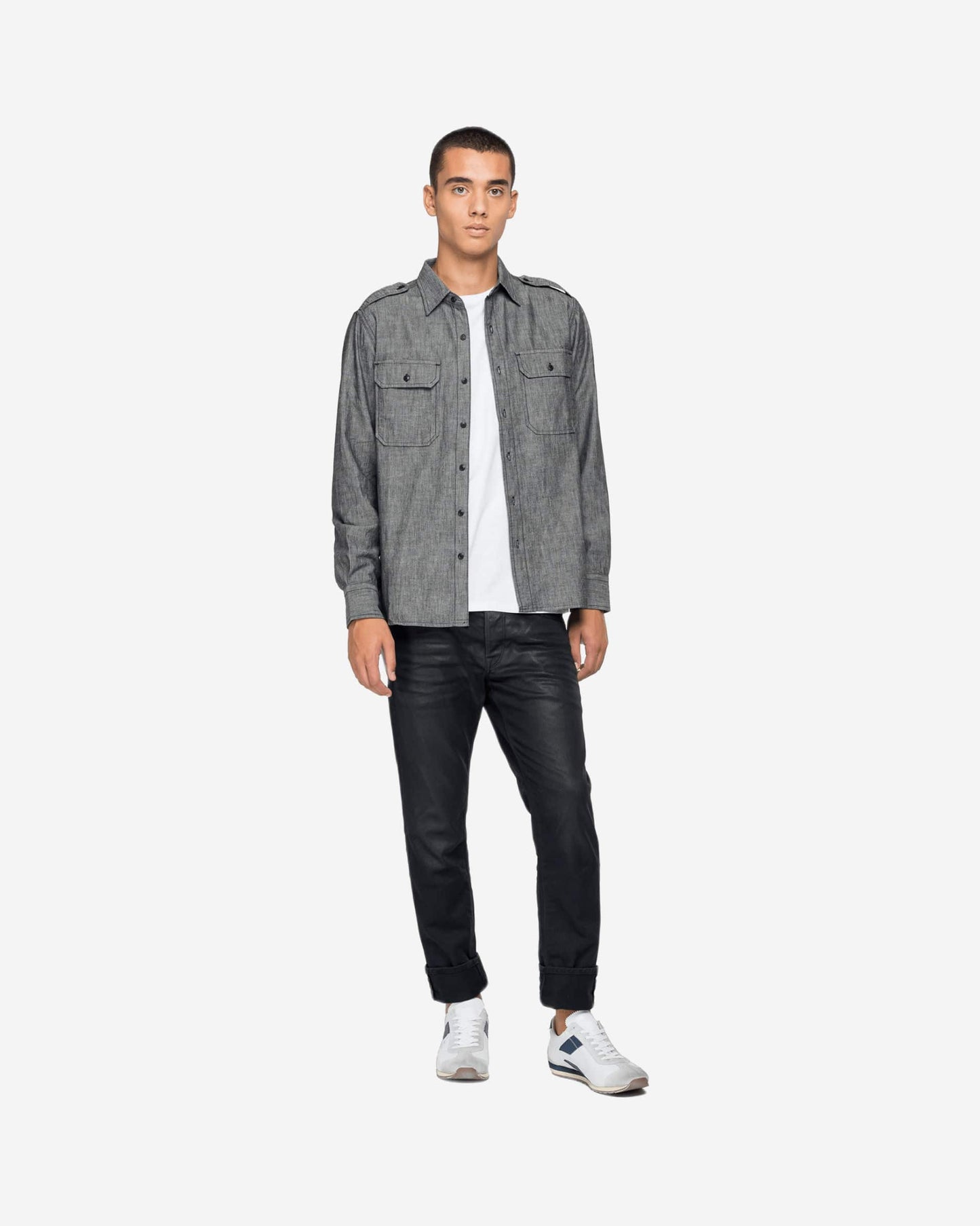 Denim Shirt With Pockets