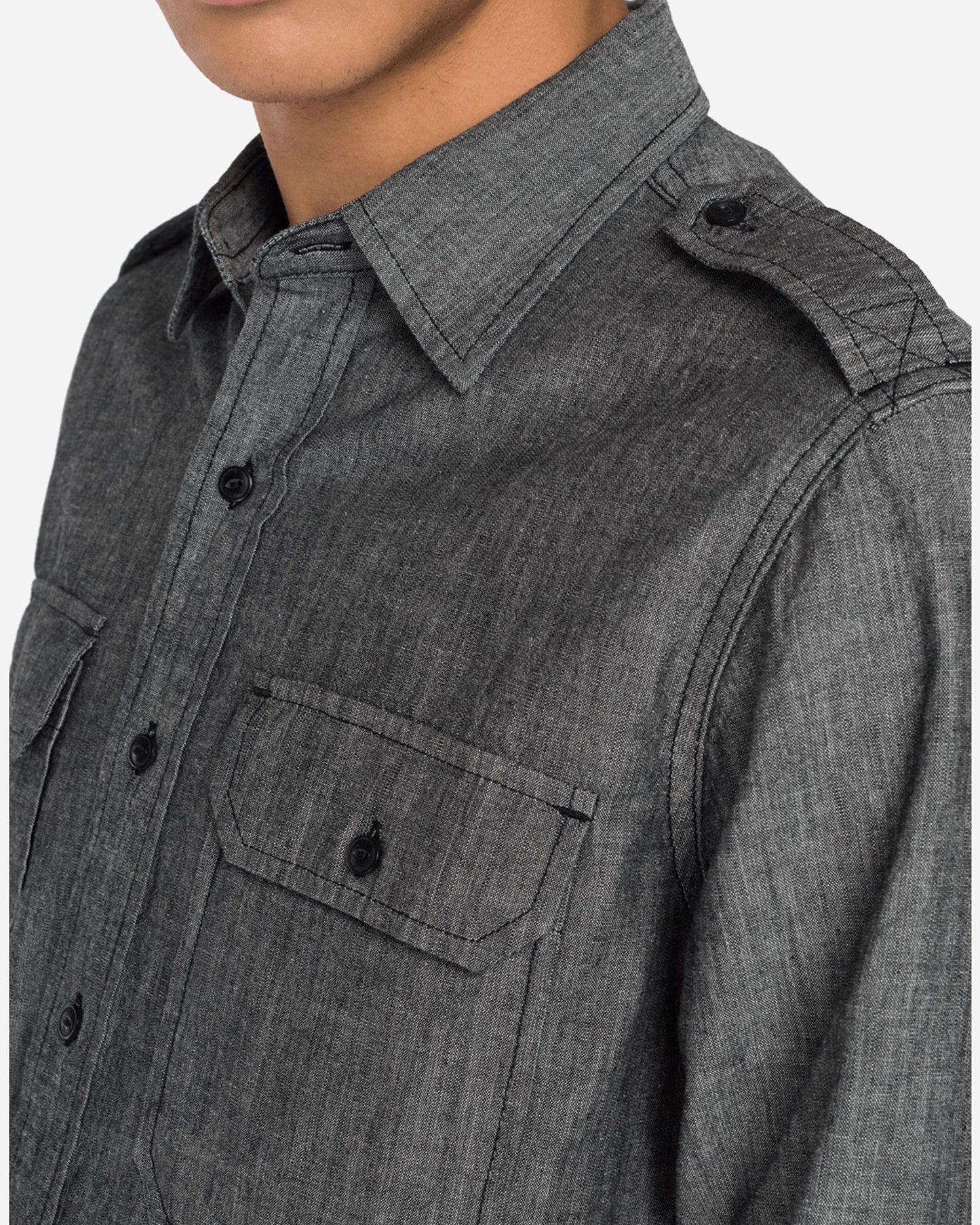 Denim Shirt With Pockets