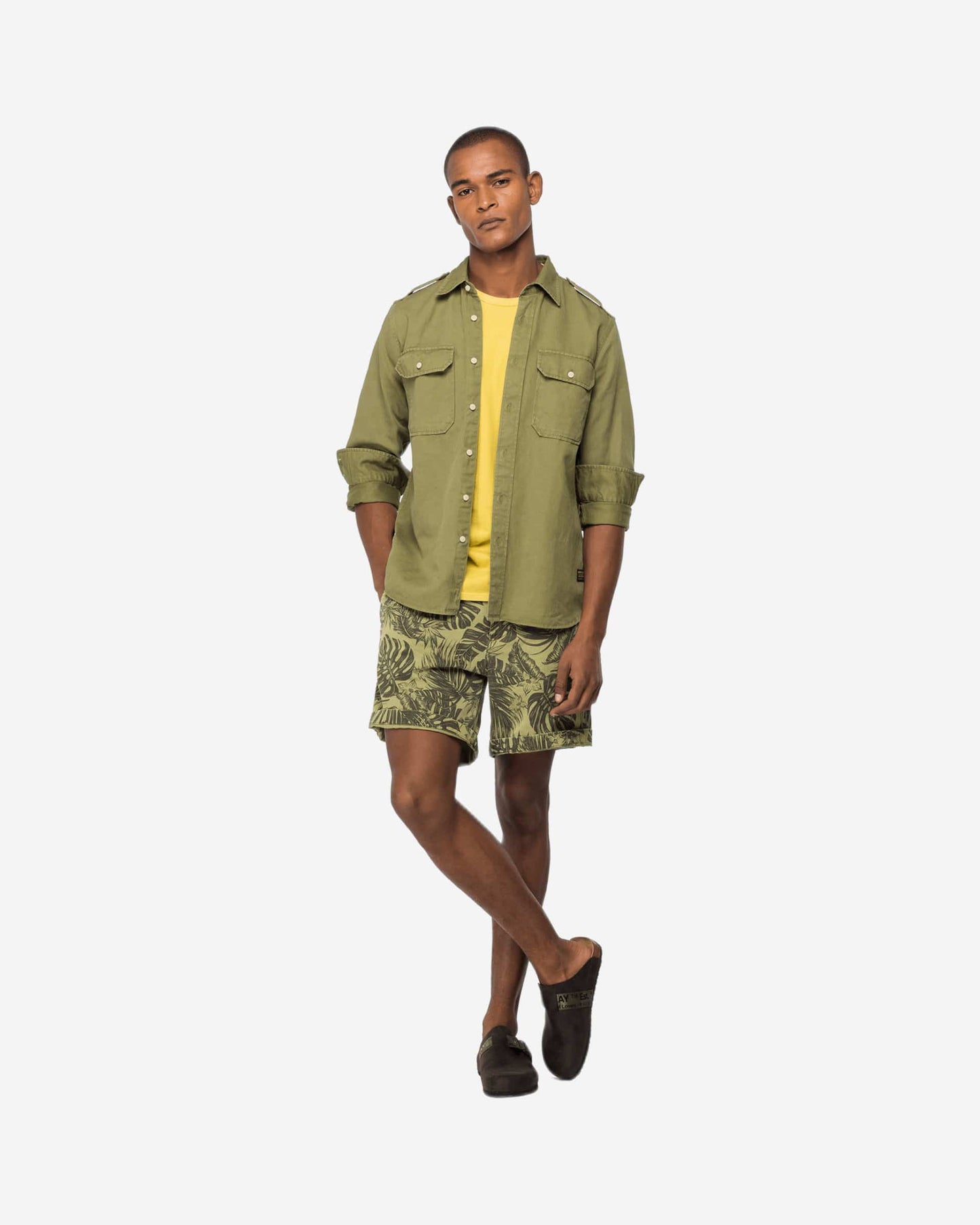 Replay Shirt In Cotton And Linen