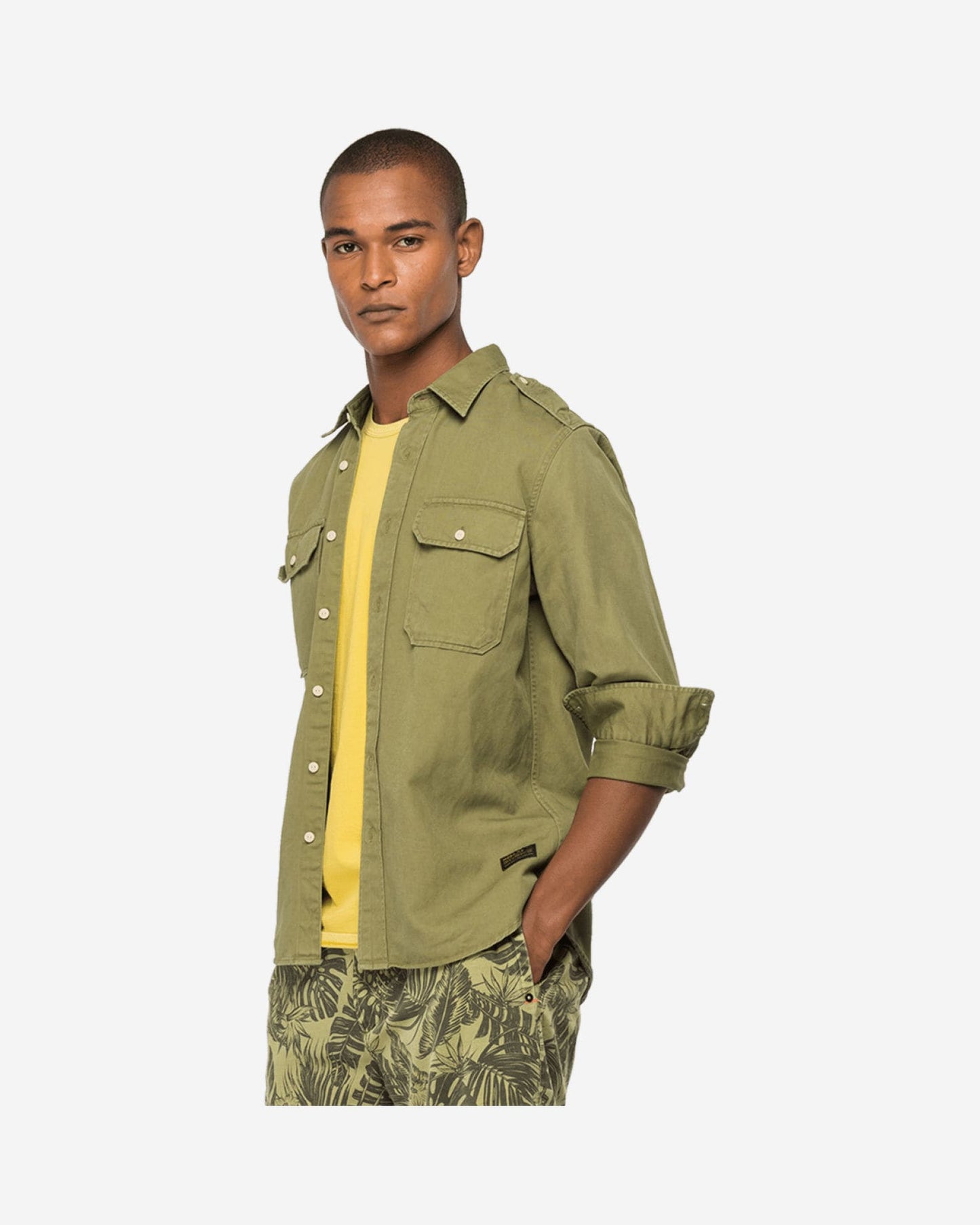 Replay Shirt In Cotton And Linen