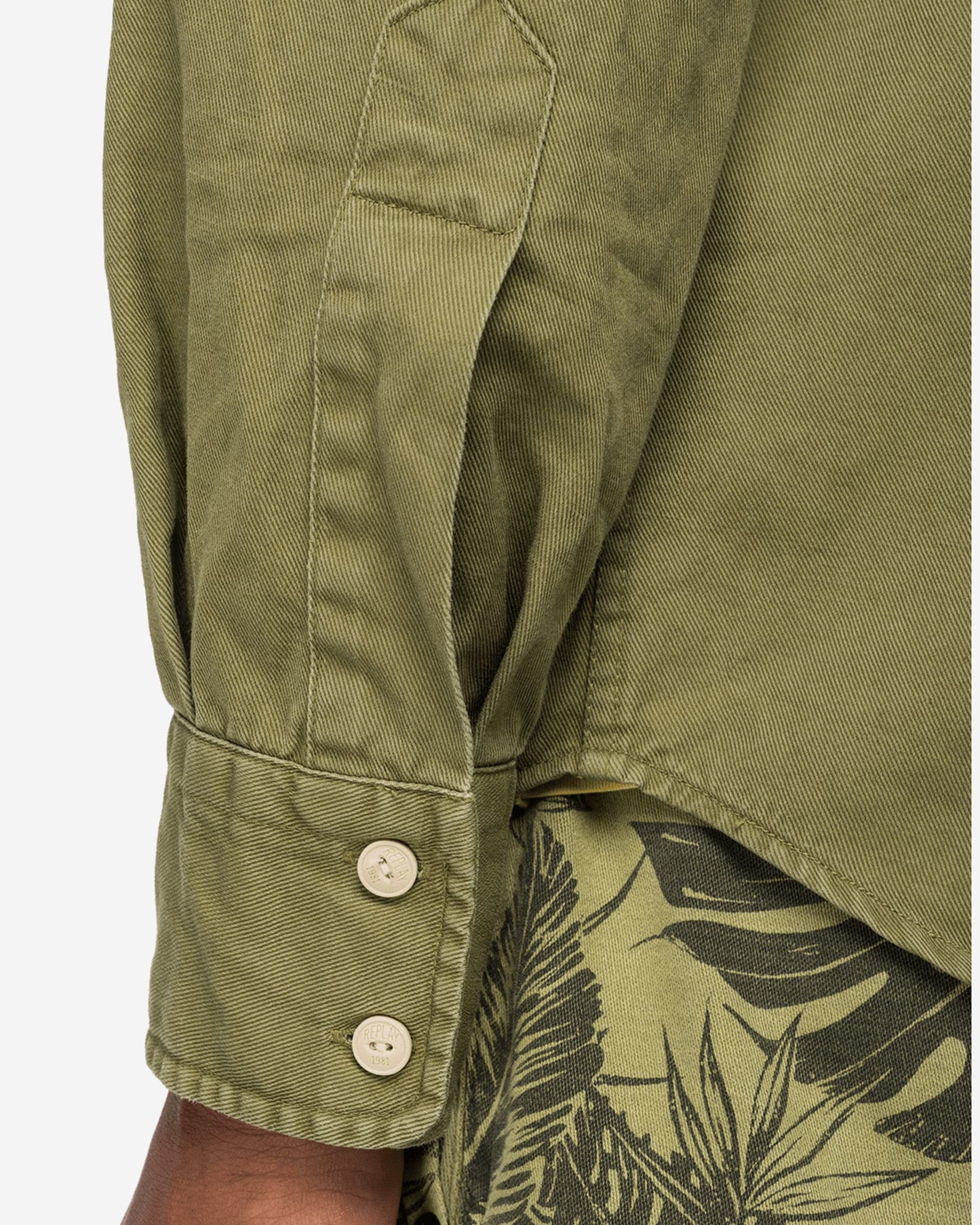 Replay Shirt In Cotton And Linen