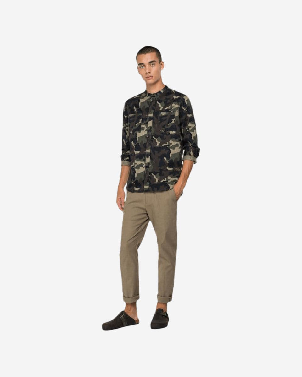 Replay Shirt In Camouflage Twill