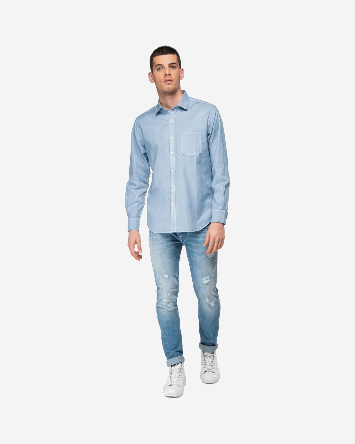 Cotton Shirt With Pocket