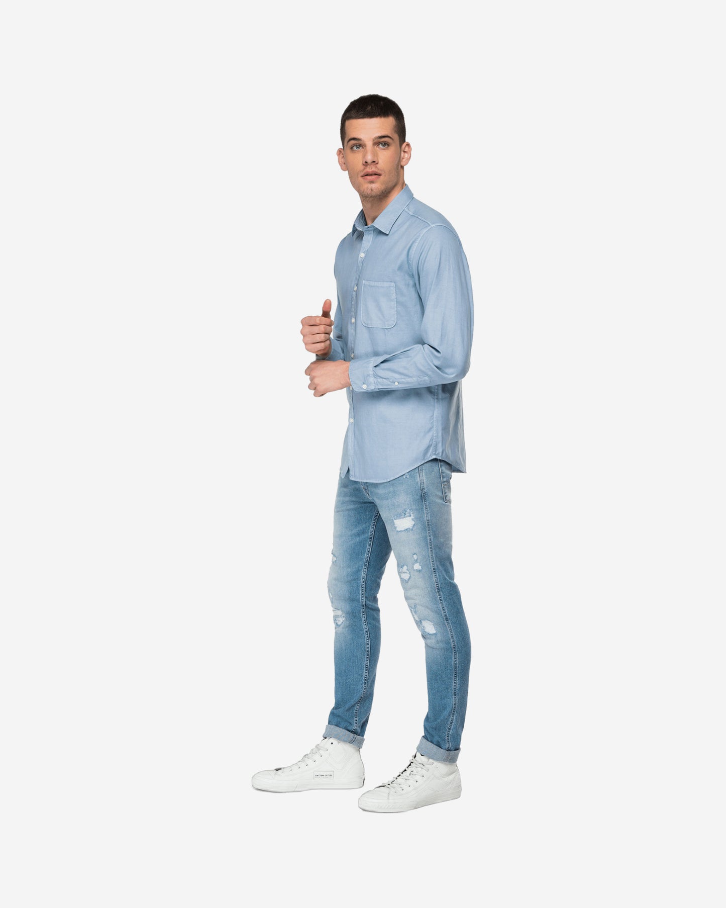 Cotton Shirt With Pocket