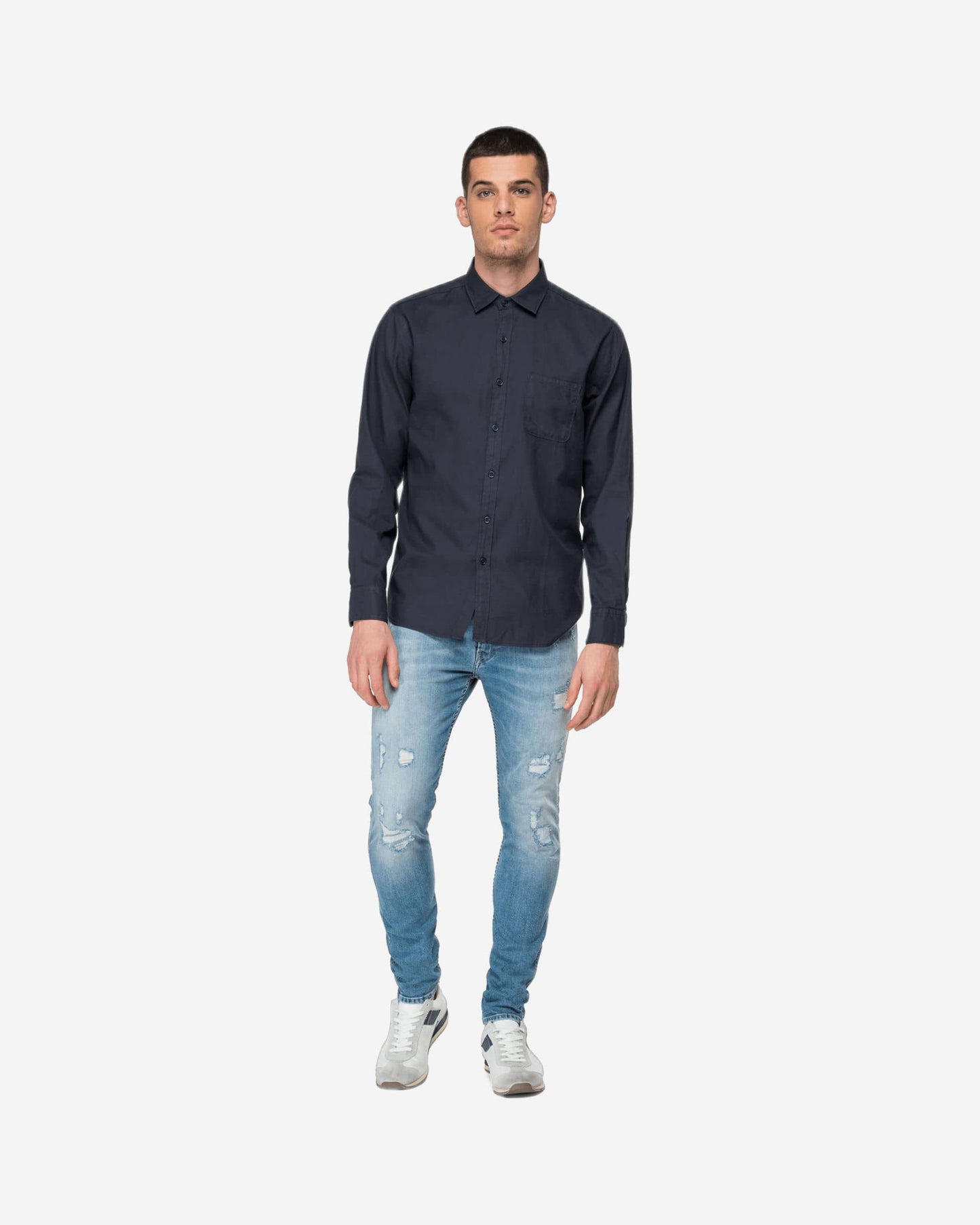 Cotton Shirt With Pocket