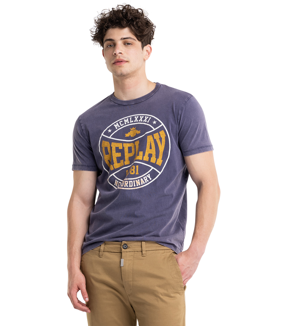 Jersey T-Shirt With College Print