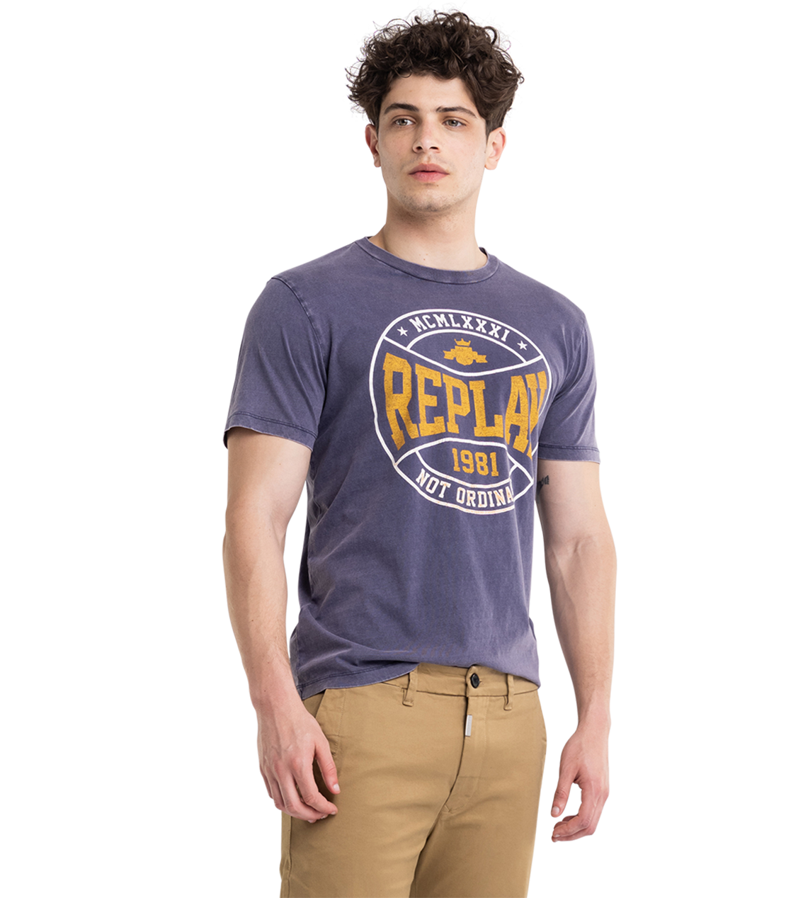 Jersey T-Shirt With College Print