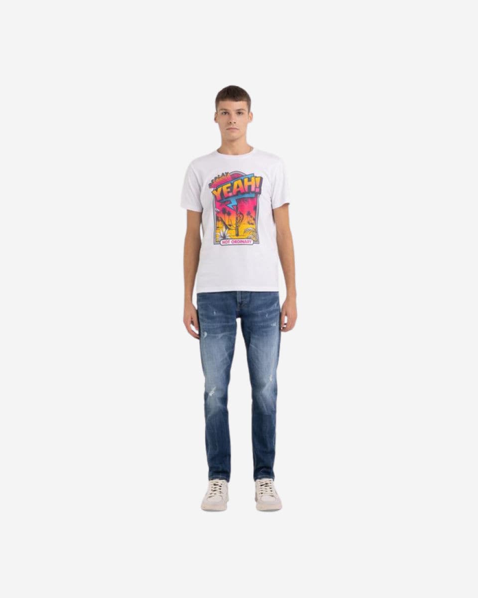 Jersey T-Shirt With Pop Print