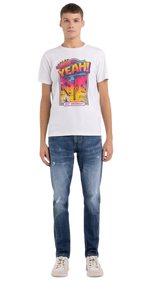 Jersey T-Shirt With Pop Print