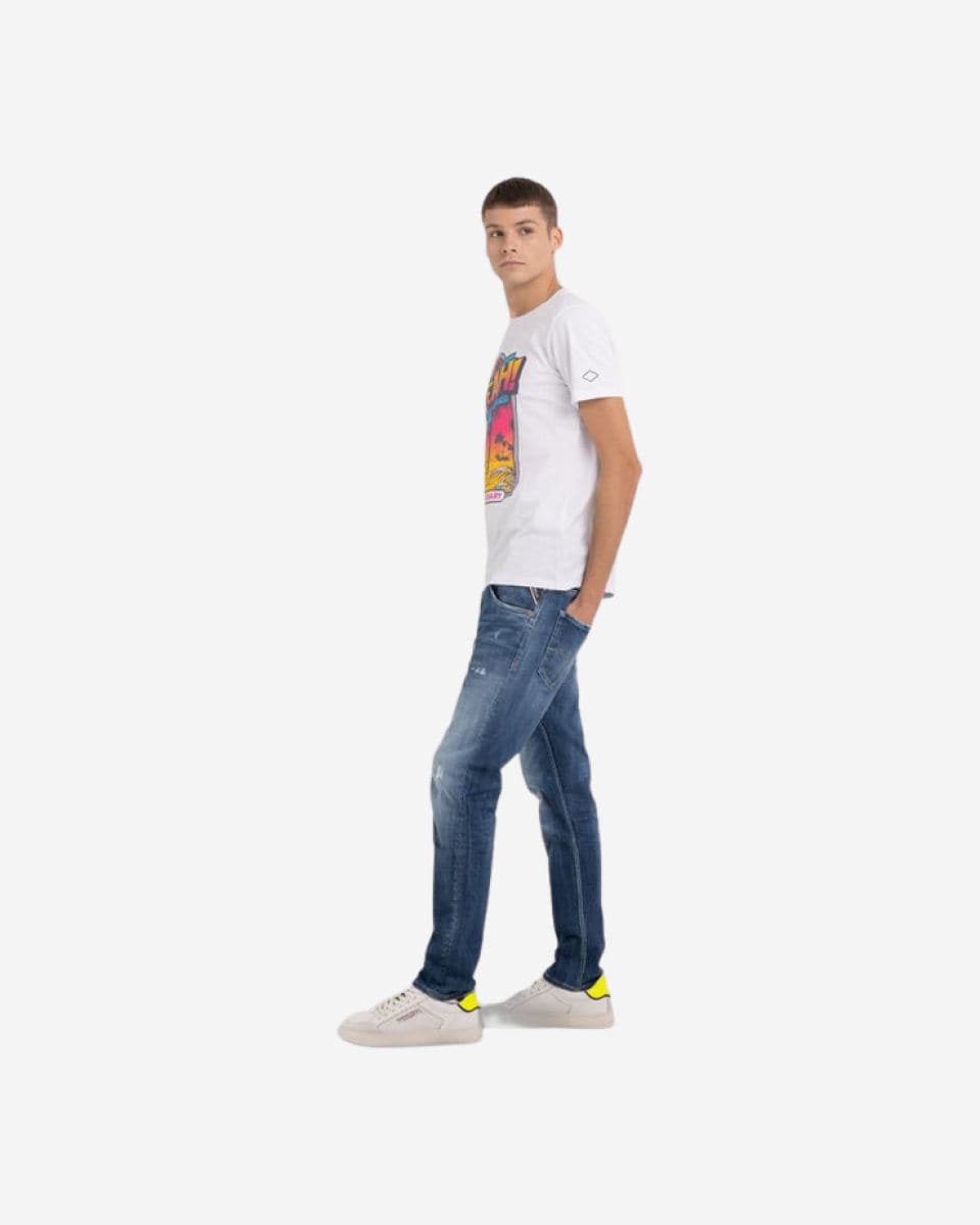 Jersey T-Shirt With Pop Print