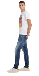 Jersey T-Shirt With Pop Print