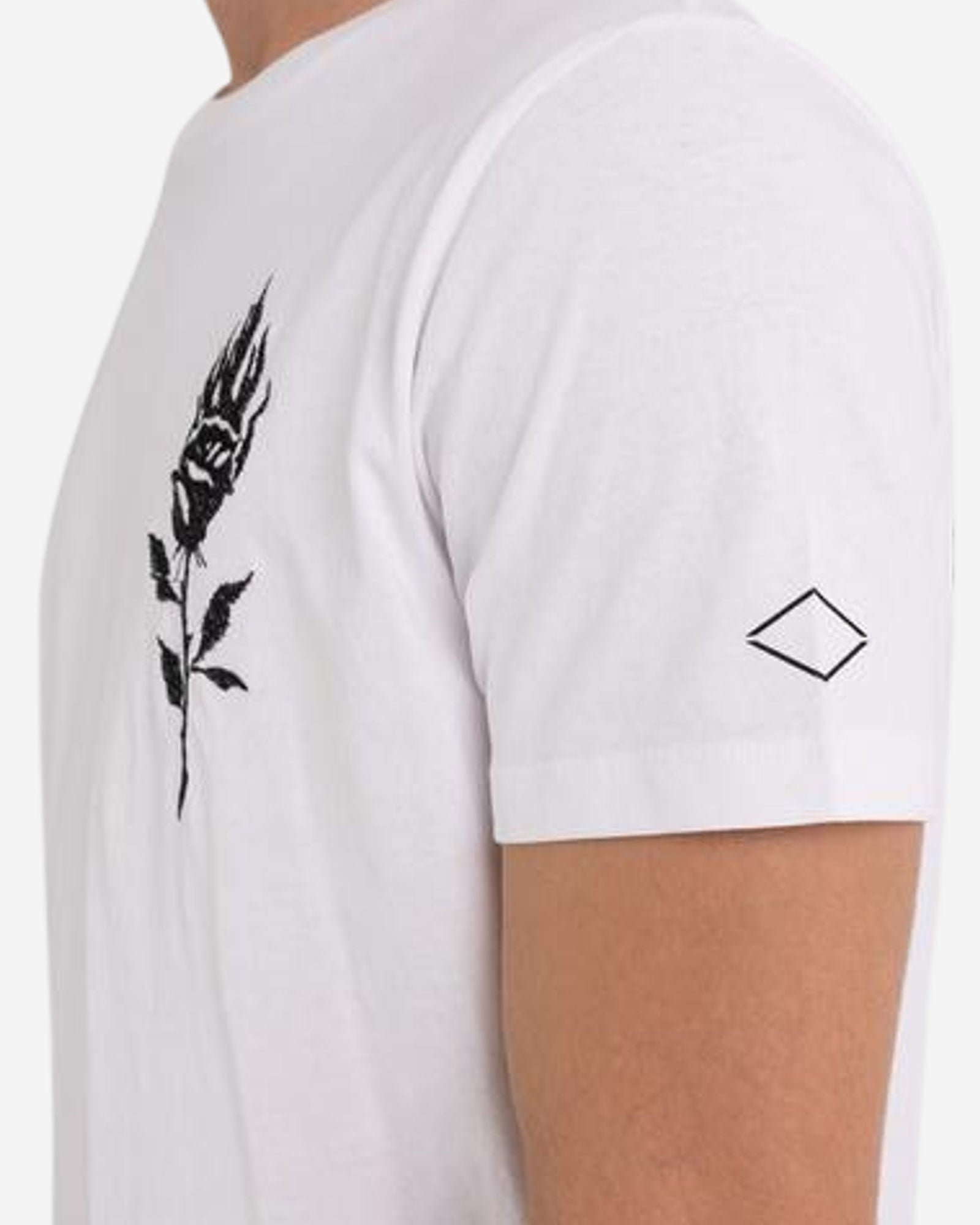 T-Shirt With Rose Print