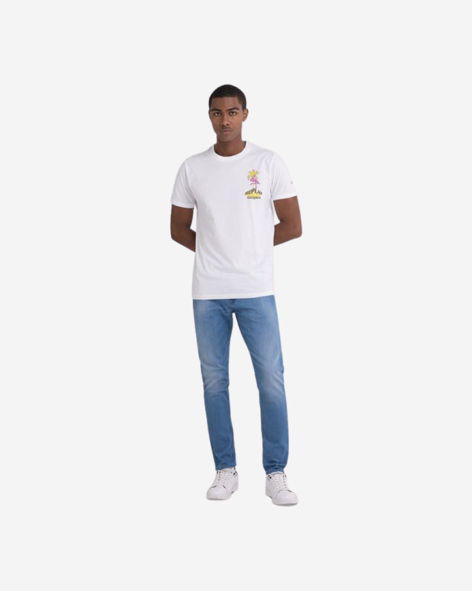 T-Shirt With Flamingo Print