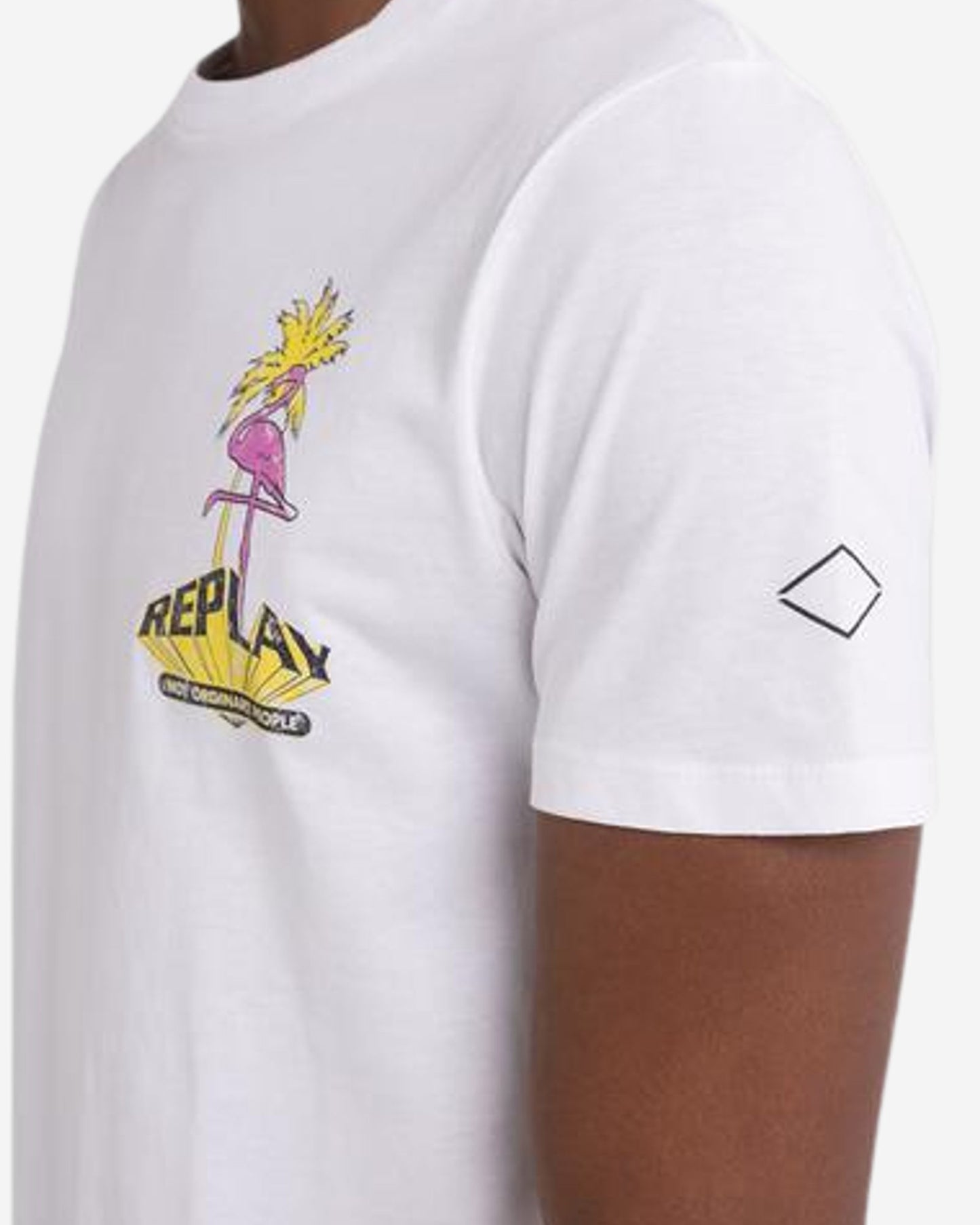 T-Shirt With Flamingo Print