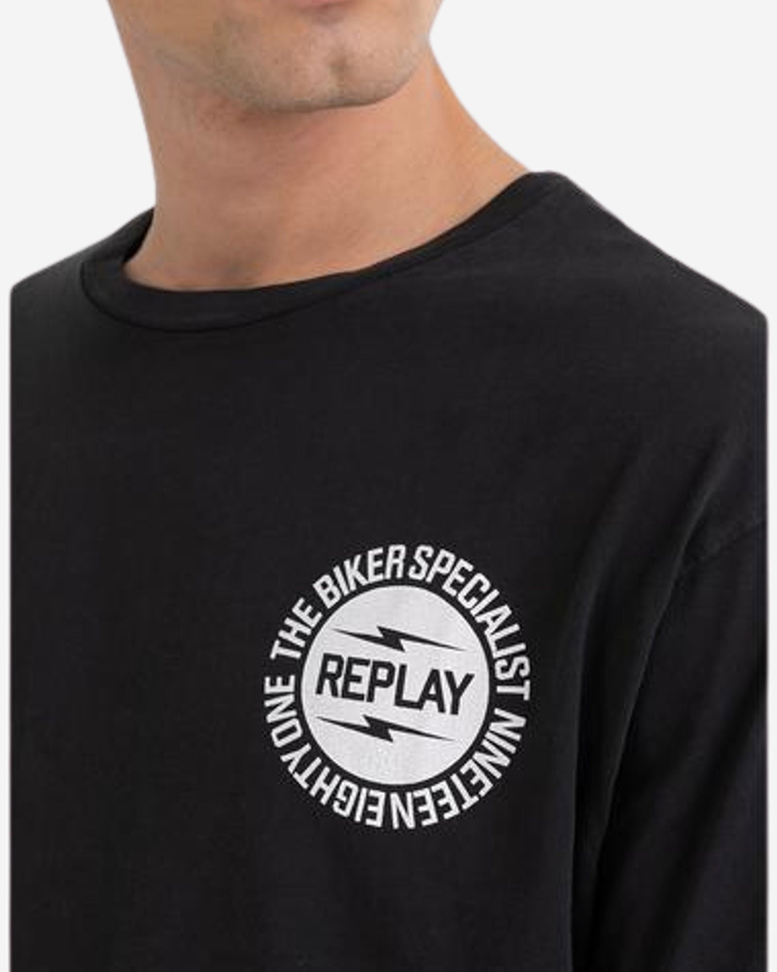 T-Shirt With Biker Print