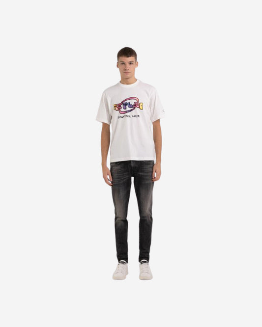 Jersey T-Shirt With Vintage Print