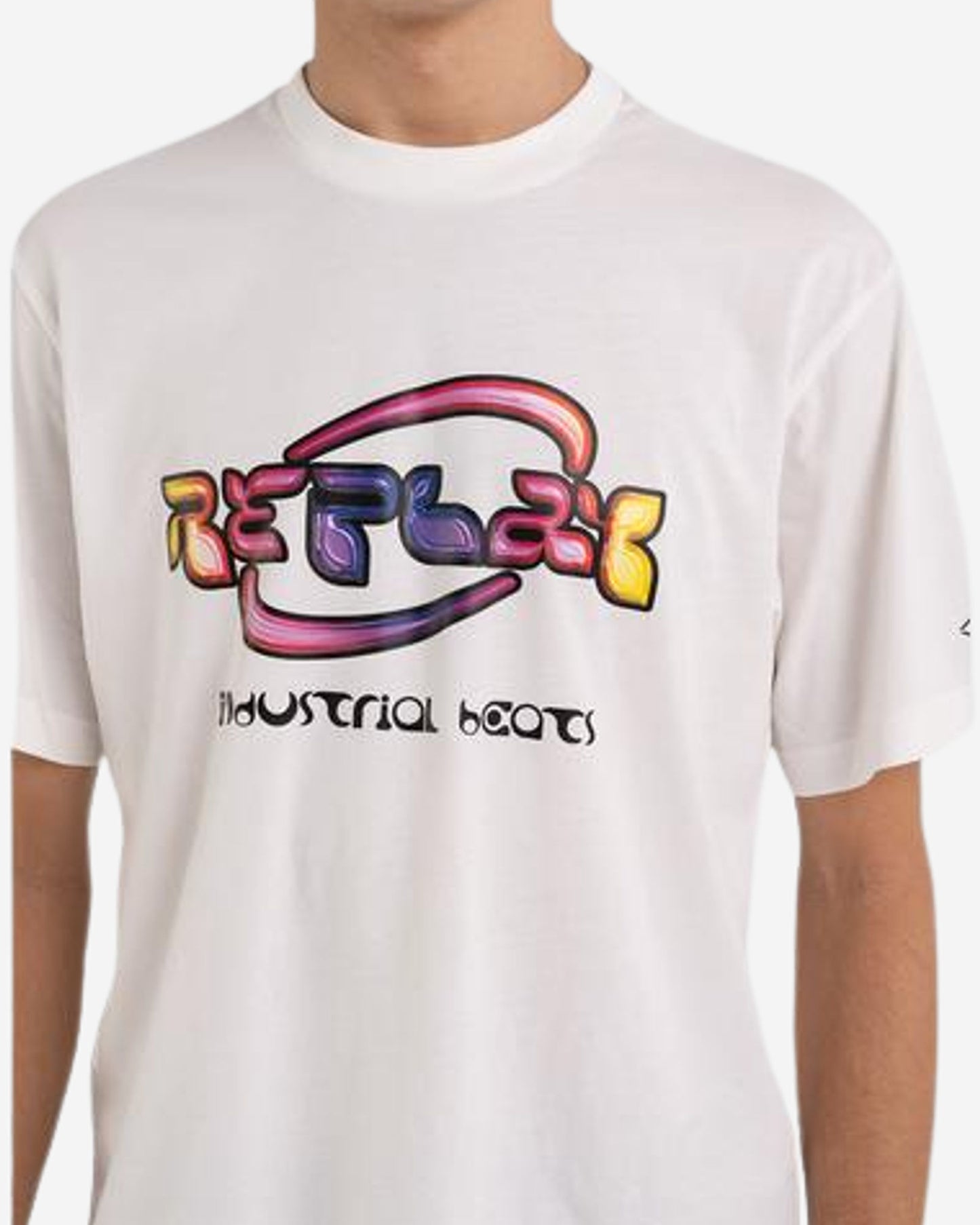 Jersey T-Shirt With Vintage Print