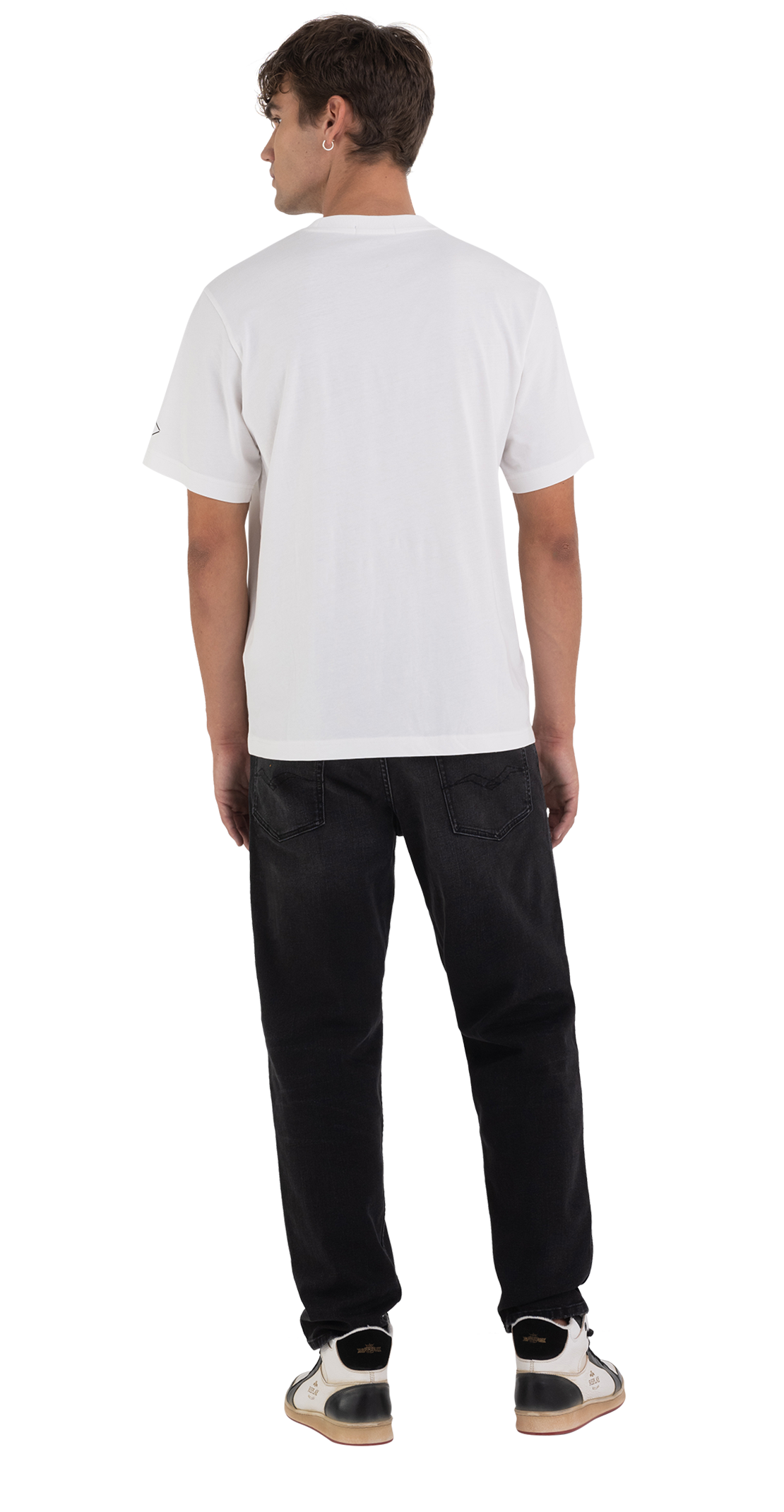 Jersey T-Shirt With Biker Print