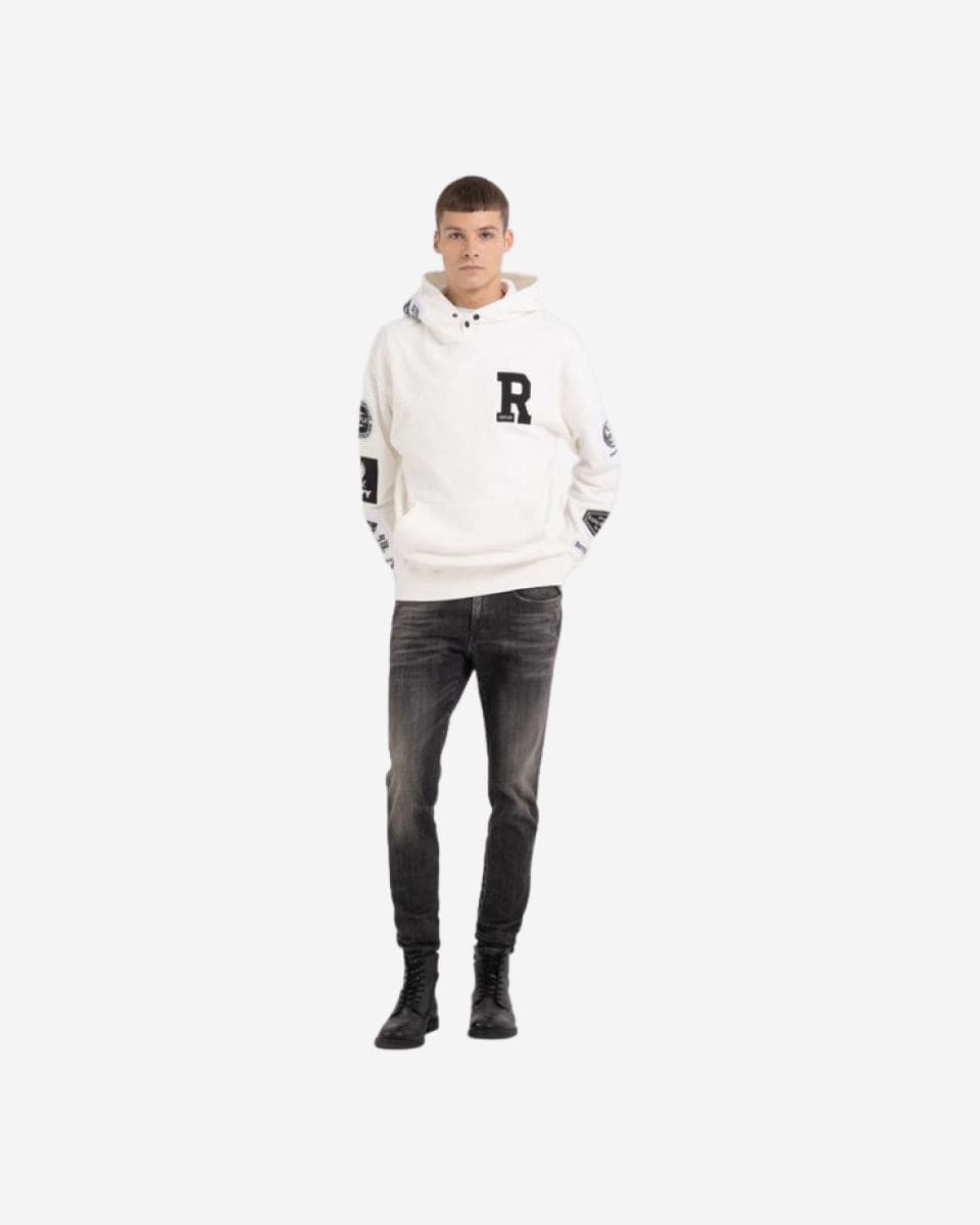 Hoodie With Biker Patch