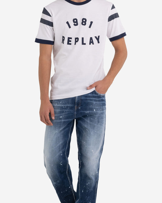 Organic Cotton T-Shirt With Vintage Print