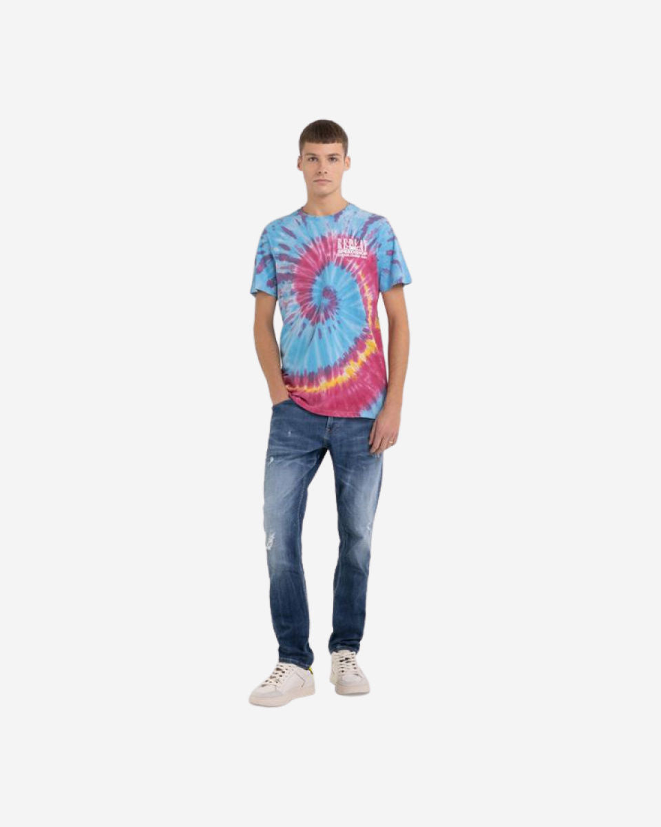 T-Shirt In Tie Dye Organic Cotton