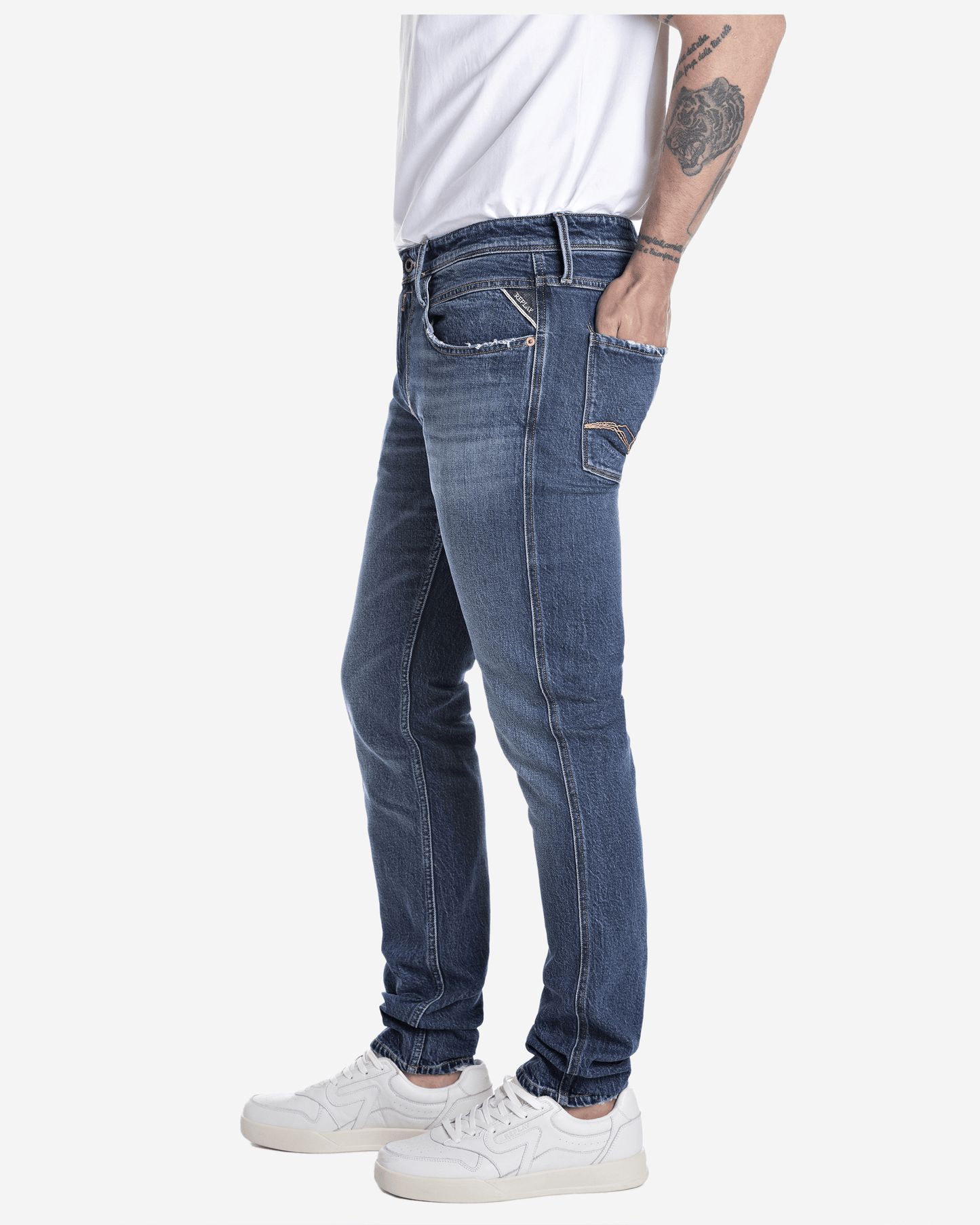 Replay Anbass Slim-Fit Jeans - Blue