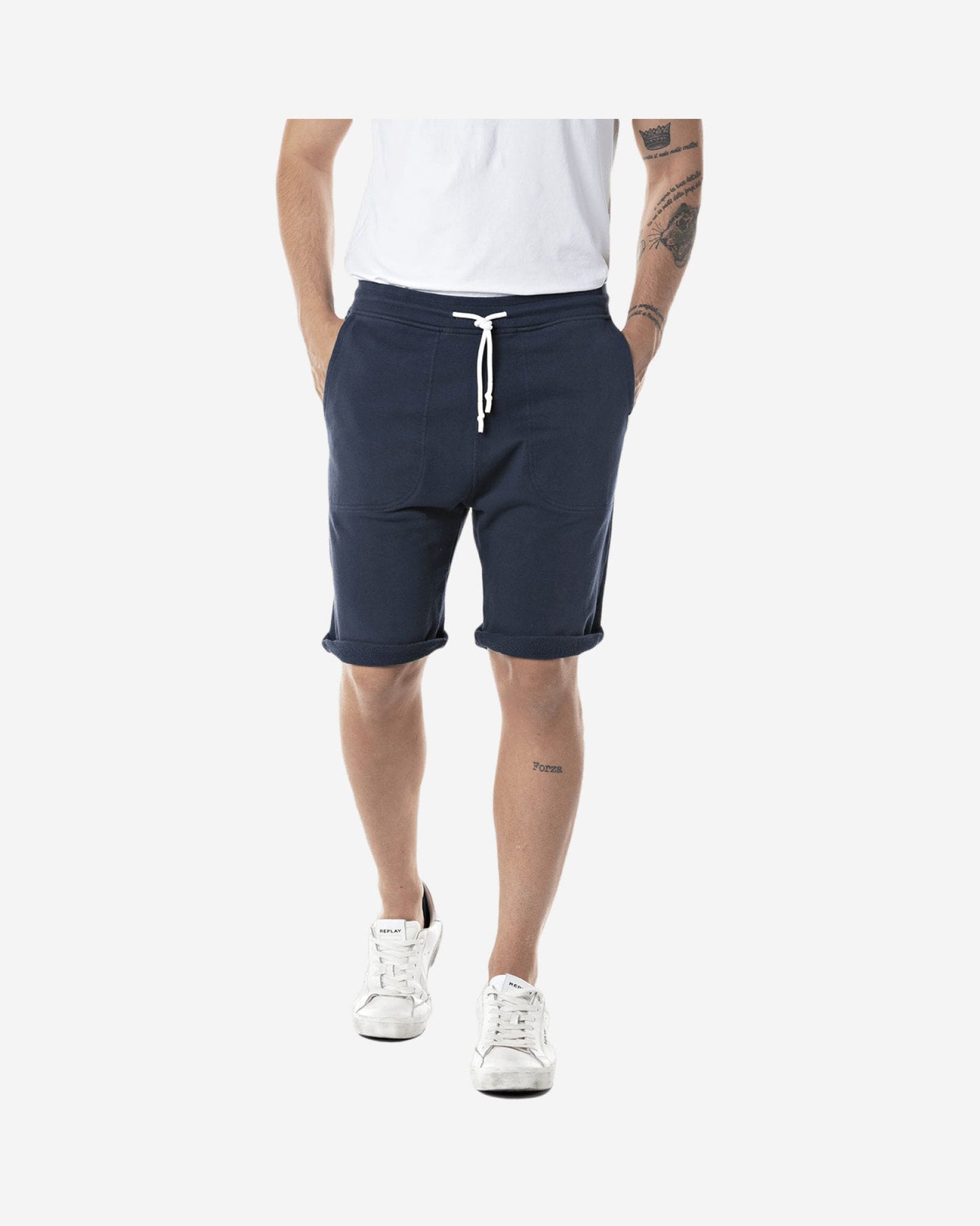 Regular Fit Trousers With Drawstring