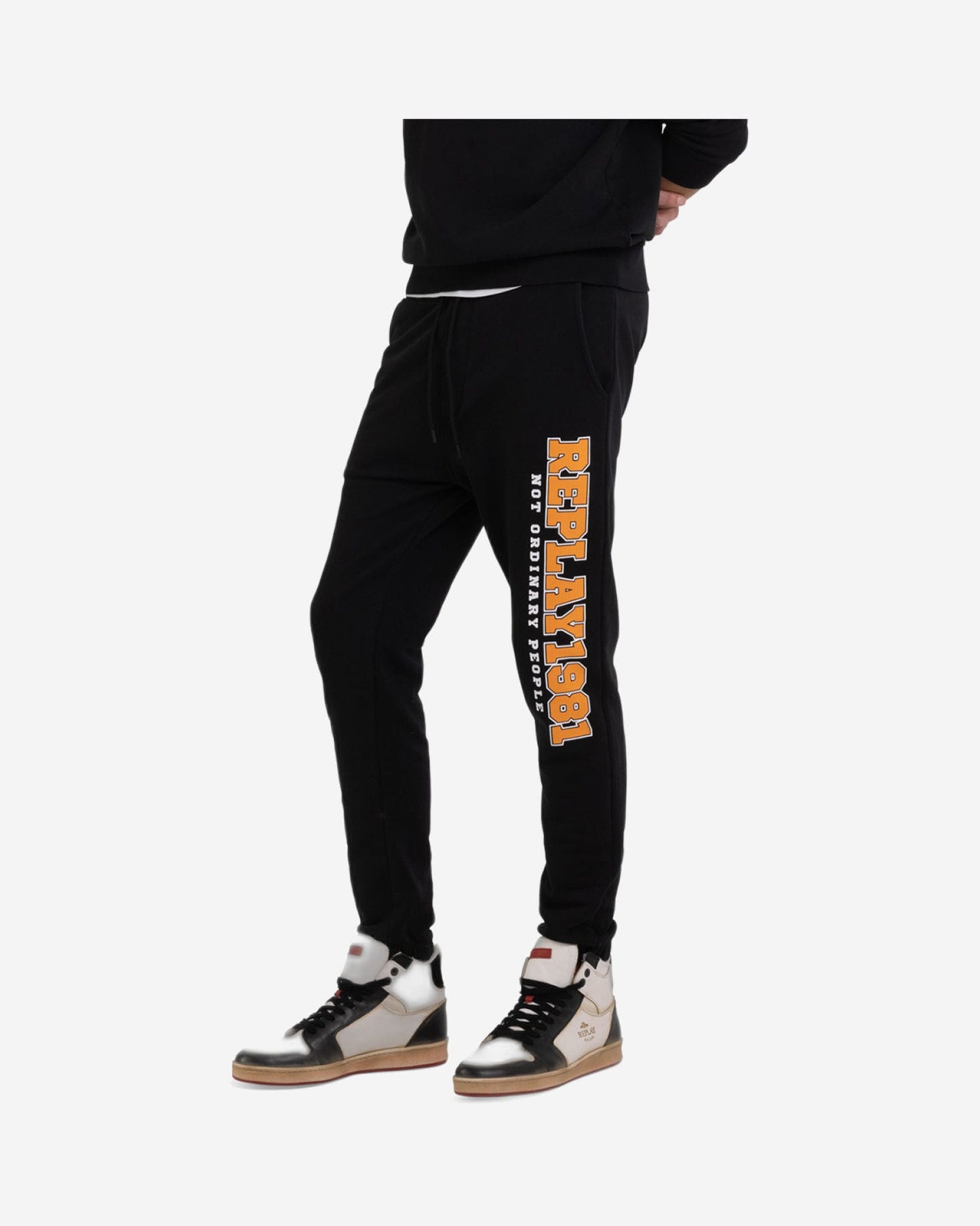Organic Cotton Jogger Trousers With Archive Logo