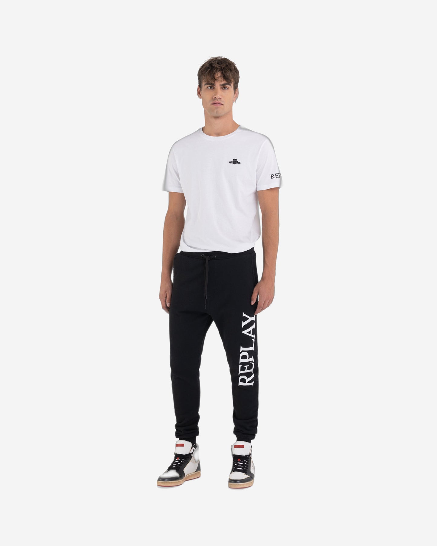 Fleece Jogger Trousers With Archive Logo