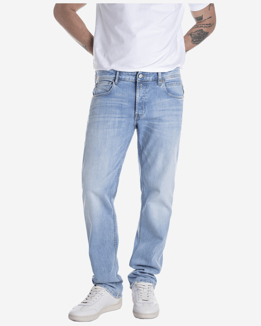 Replay Grover Straight-Fit Jeans - Light Blue
