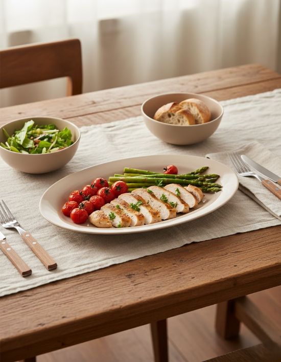 Reyrysh Maison Pastel Oval Platter Mocha