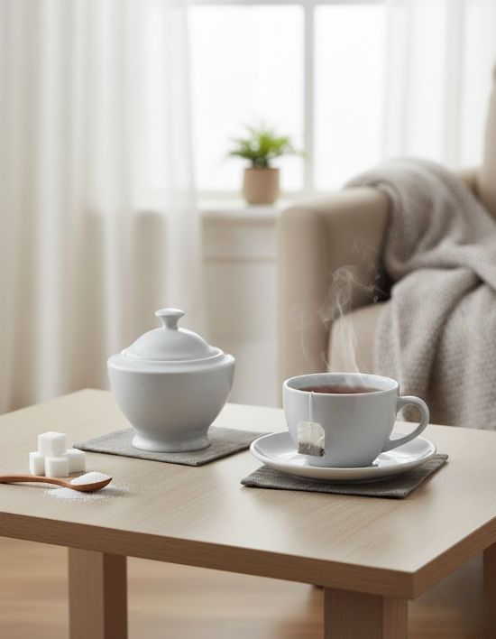 Maison Pastel Sugar With Lid blue Moonstone