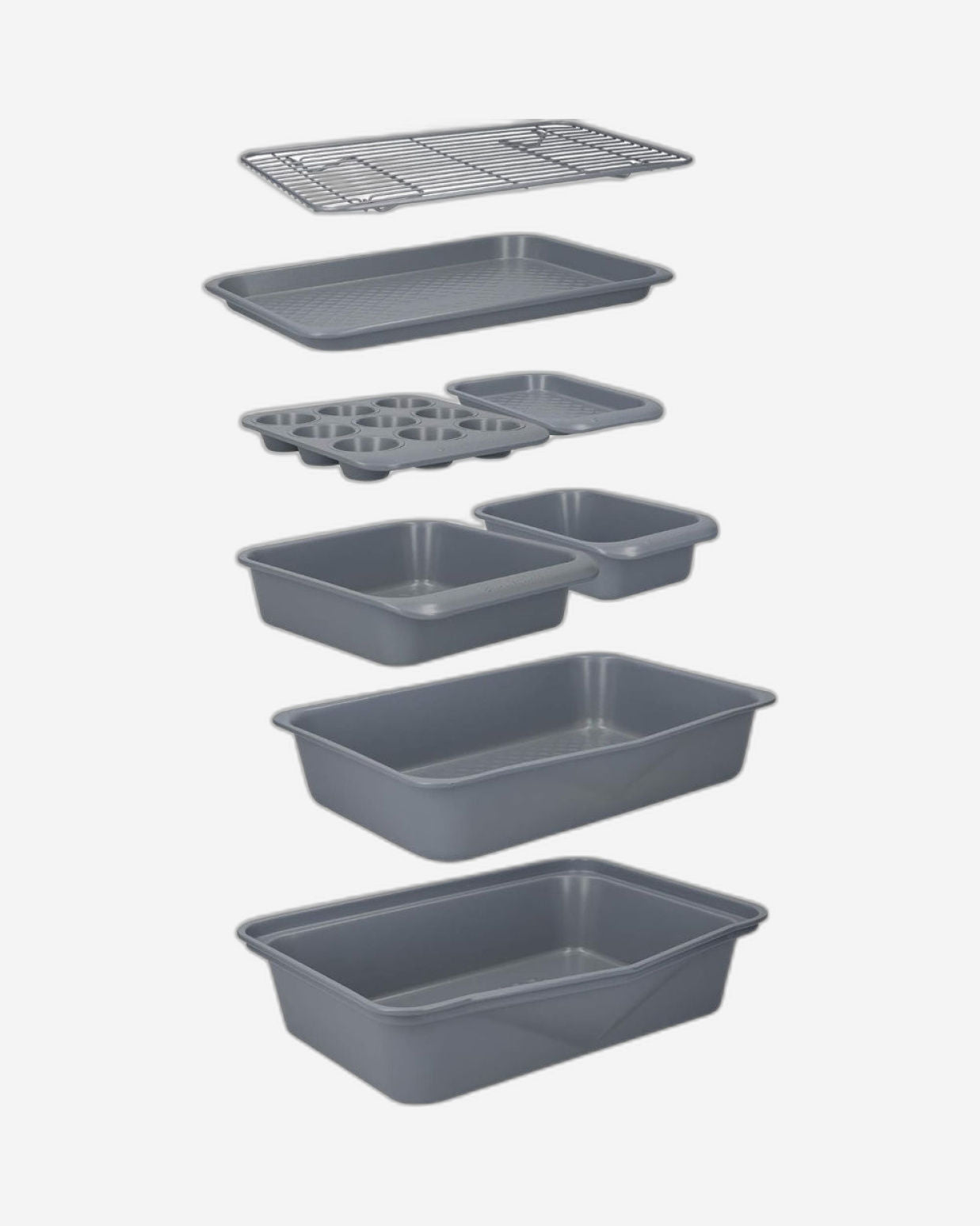 Mc Sc Muffin Tin Grey Non Stick 24X22Cm